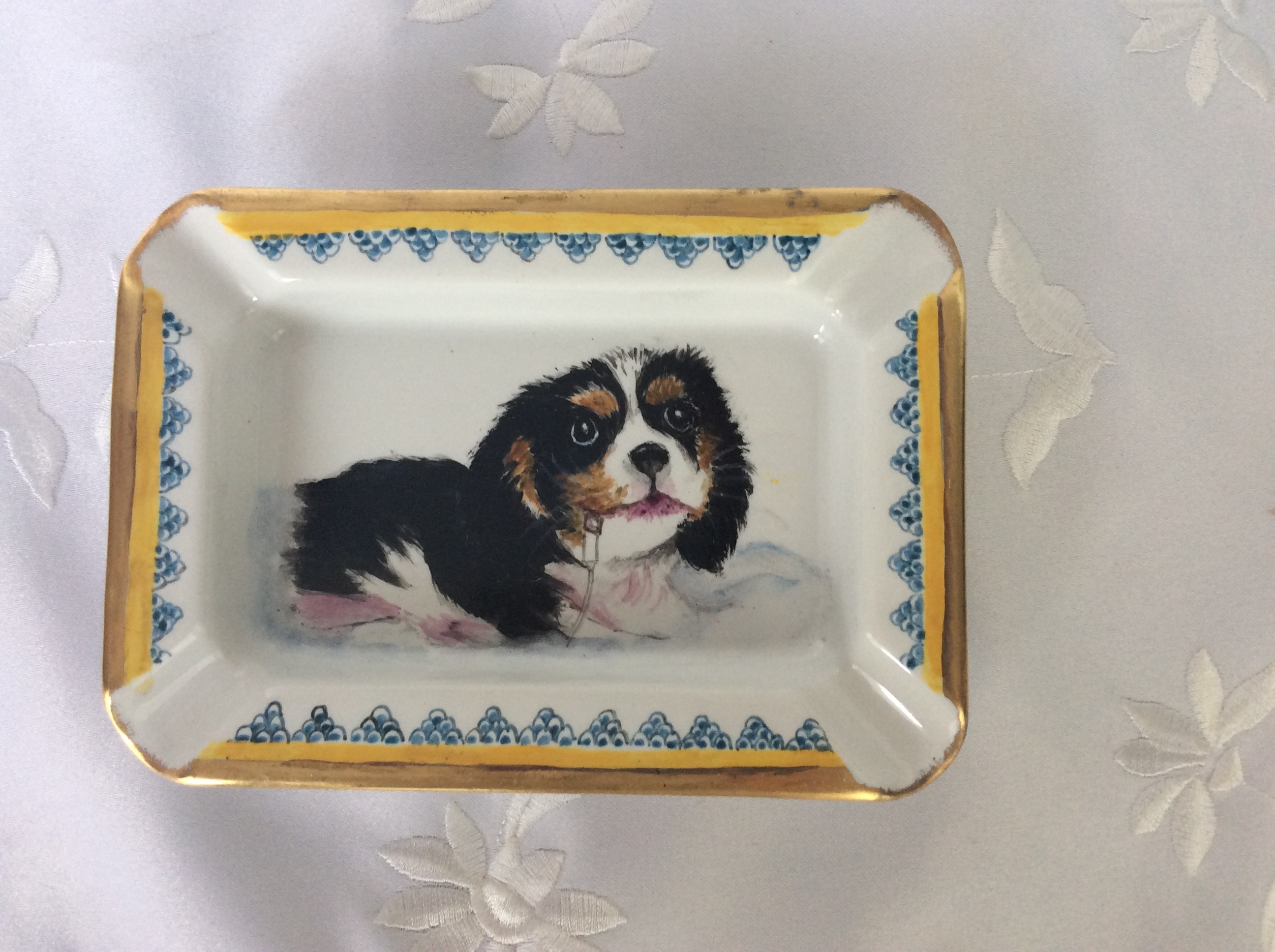 犬の絵の灰皿 Iichi ハンドメイド クラフト作品 手仕事品の通販