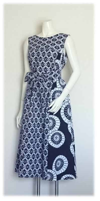 147 割付文様と傘の浴衣からａラインワンピース Iichi ハンドメイド クラフト作品 手仕事品の通販