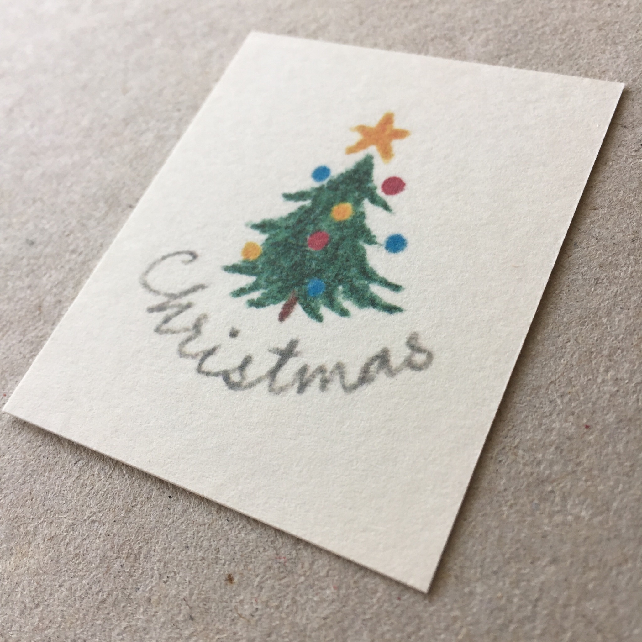 小さなクリスマスカード タグ 40枚 Iichi ハンドメイド クラフト作品 手仕事品の通販