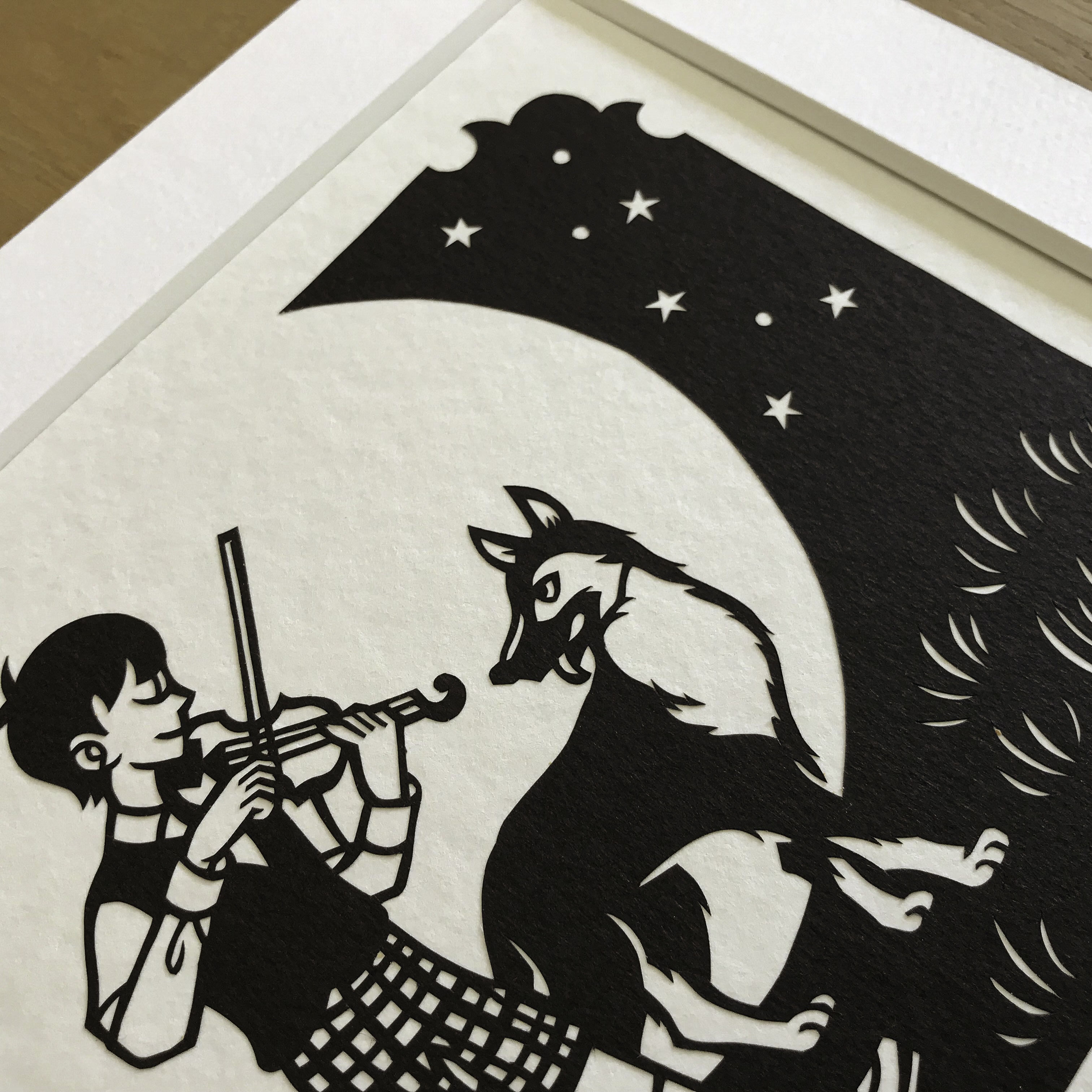 切り絵 音楽 シェパード Iichi ハンドメイド クラフト作品 手仕事品の通販