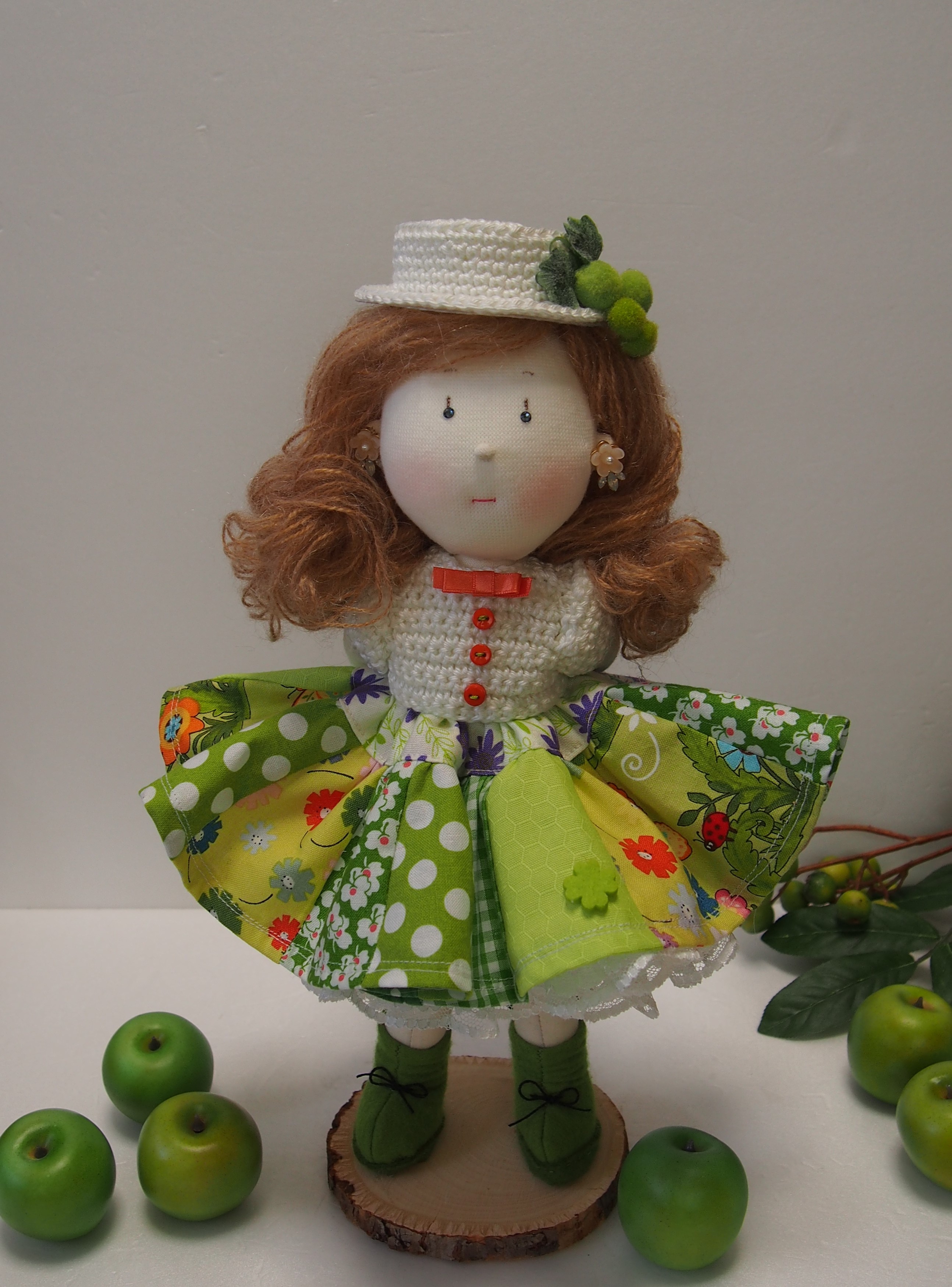 granny smith apple doll