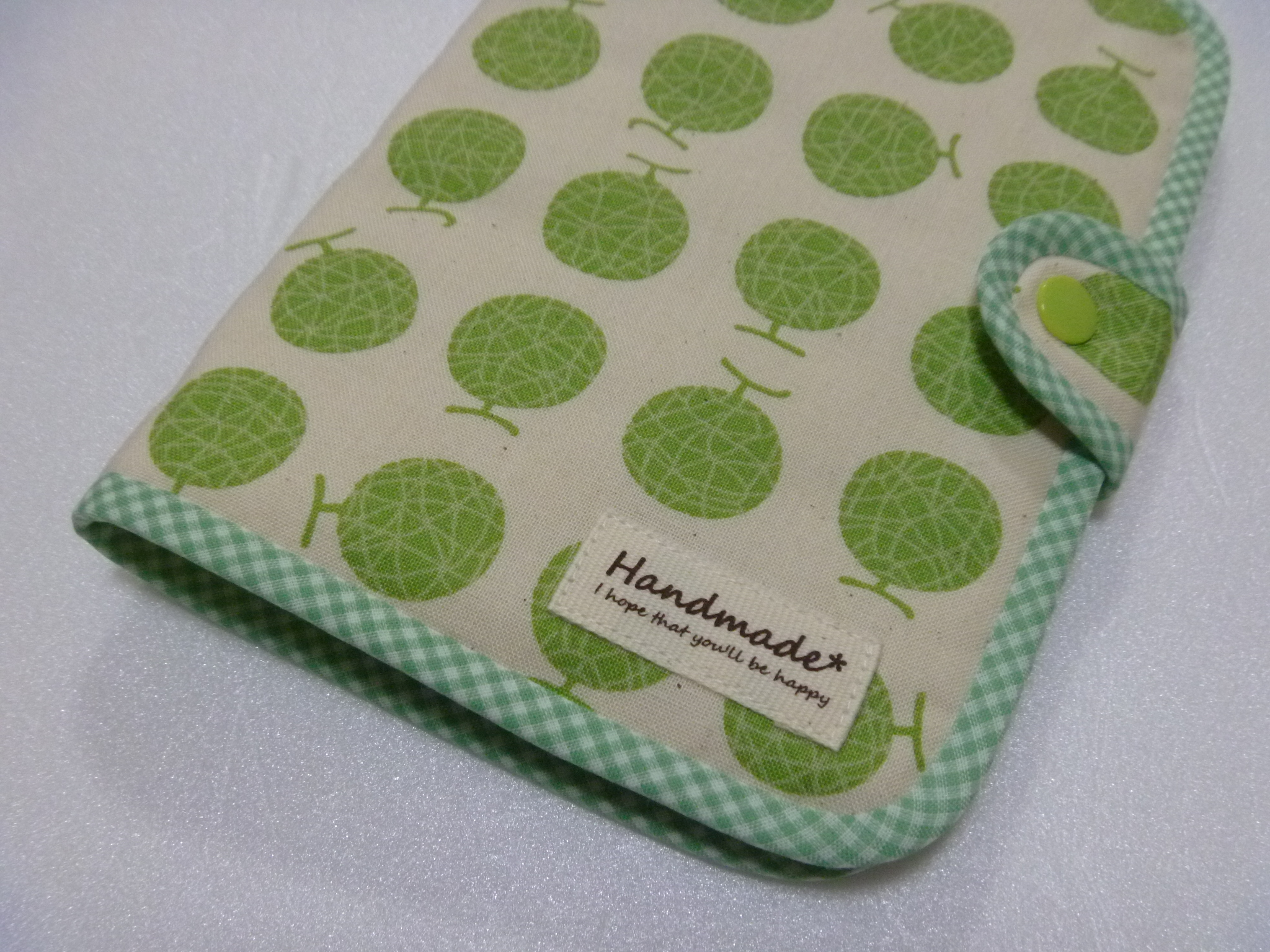 94 メロン柄のお薬手帳 診察券ケース 通帳ケース マスクメロン 再販 Iichi ハンドメイド クラフト作品 手仕事品の通販