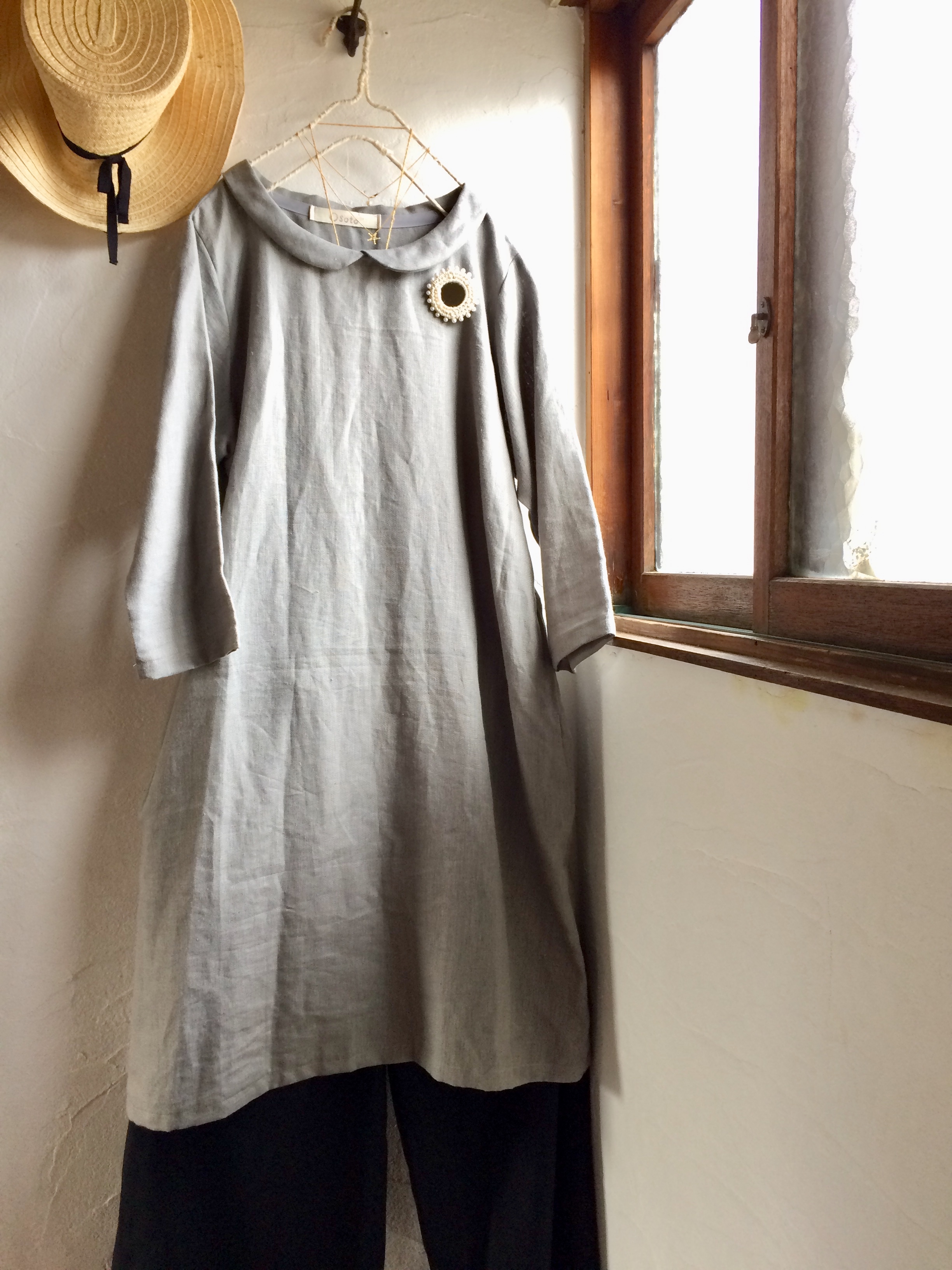 丸襟ワンピース リネン 作家 Www Cfpsych Com