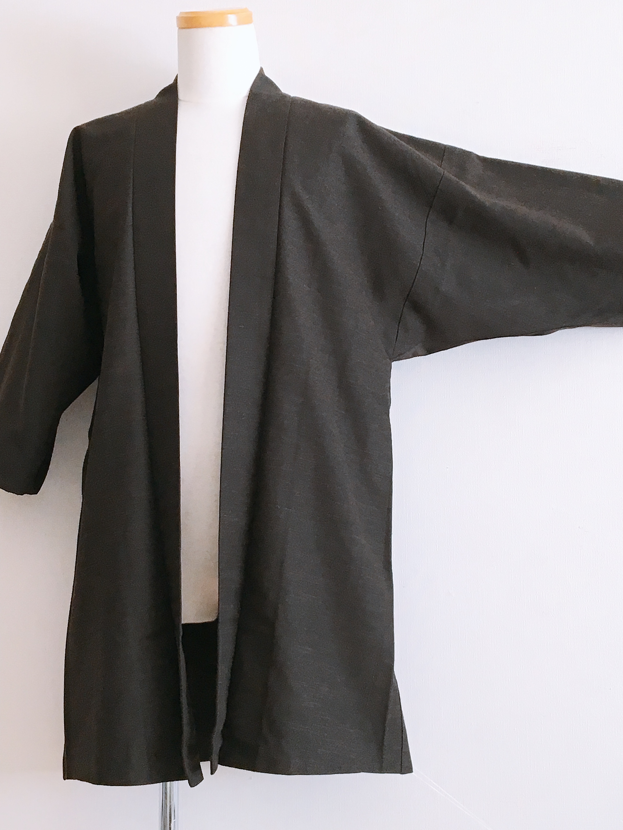 送料無料 ドルマンスリーブ 男女兼用 モードガウン 焦茶 羽織コート Iichi ハンドメイド クラフト作品 手仕事品の通販