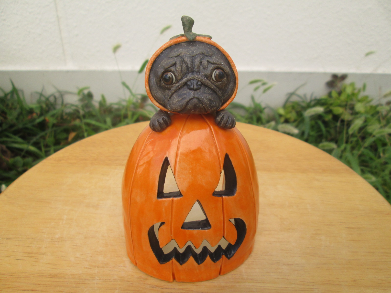 ハロウィンランプ パグ Iichi ハンドメイド クラフト作品 手仕事品の通販