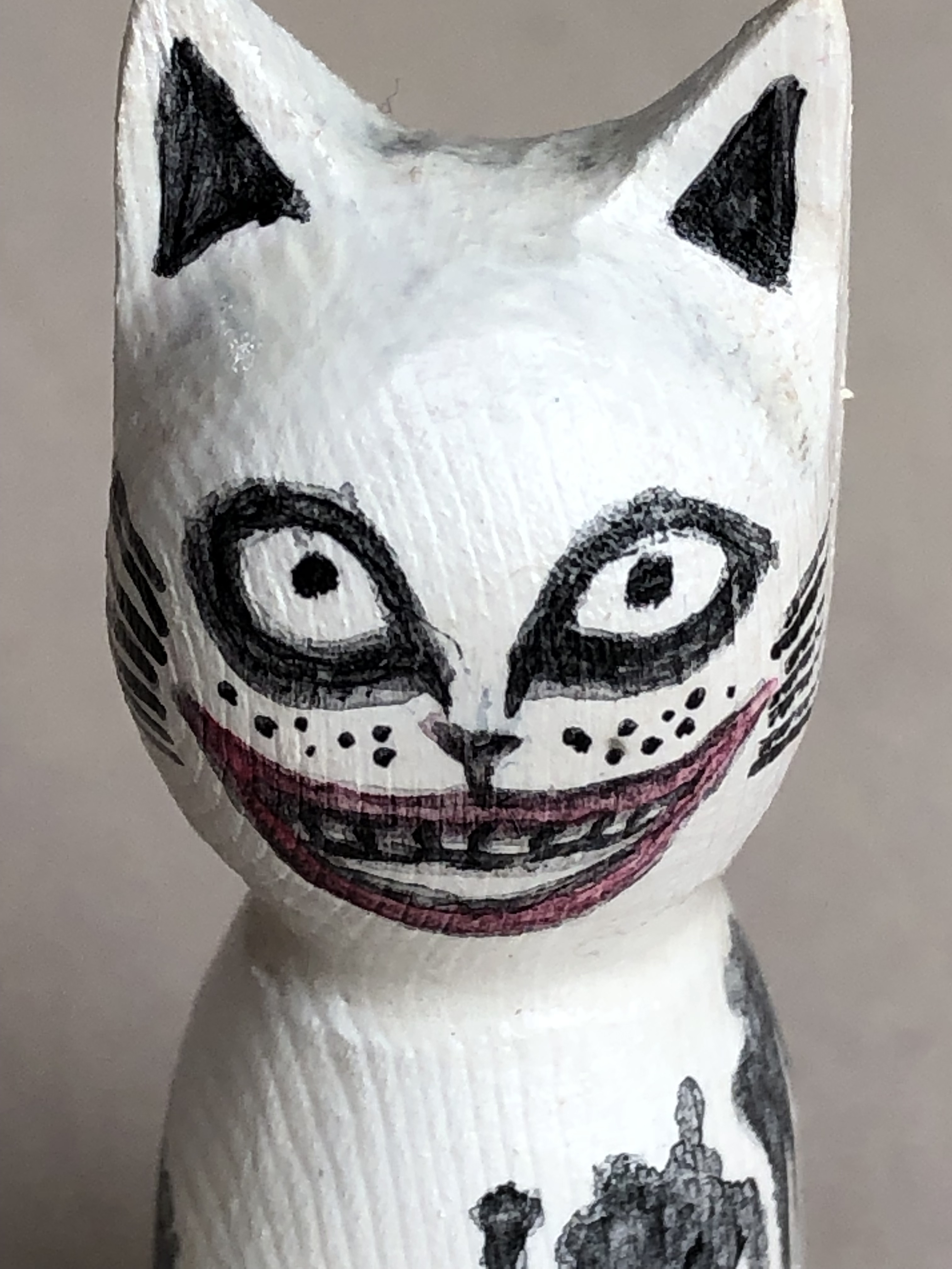 木彫りの怖 い猫 ハロウィン Iichi ハンドメイド クラフト作品 手仕事品の通販