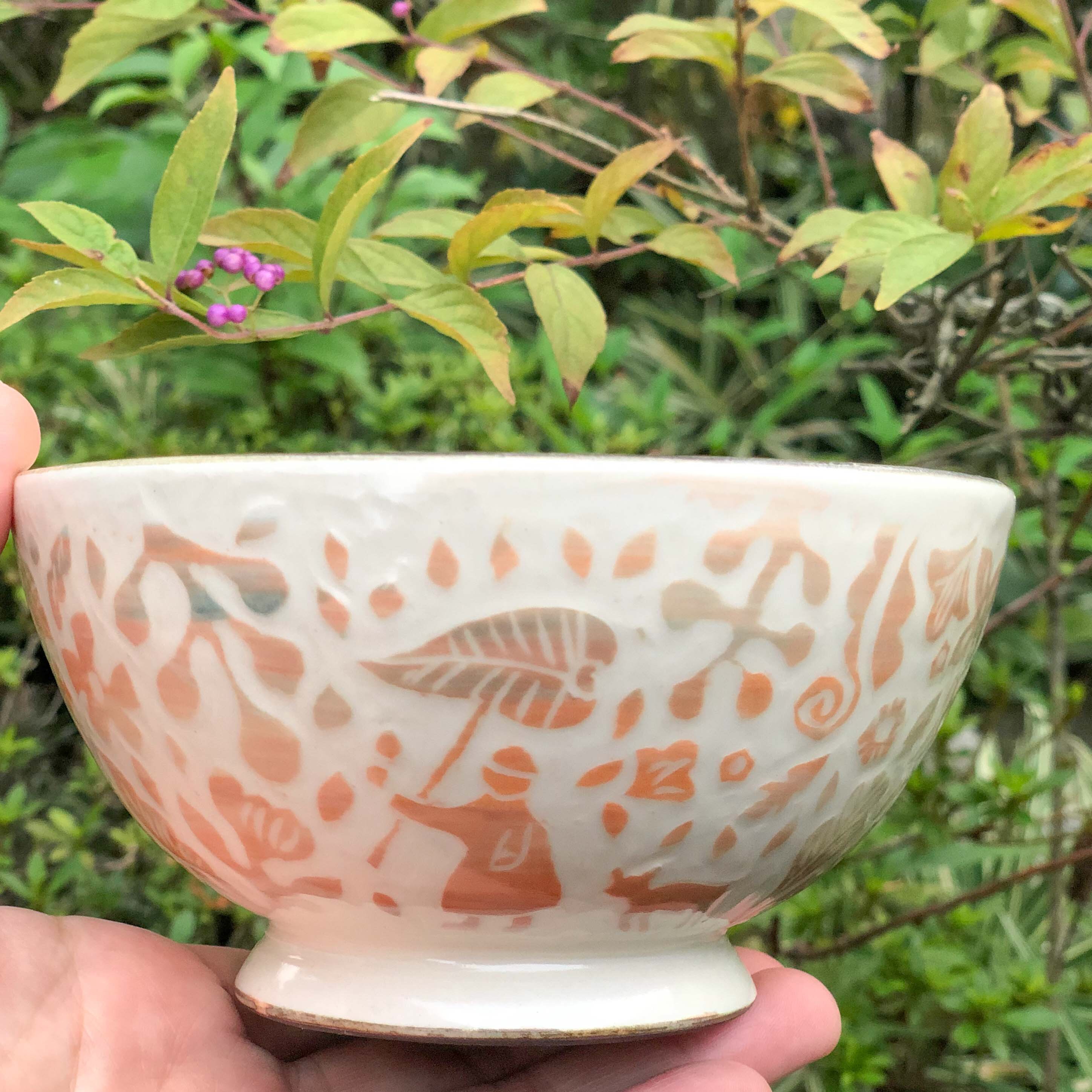 Kakiotoshi Bowl 自然を愛する人 Iichi ハンドメイド クラフト作品 手仕事品の通販