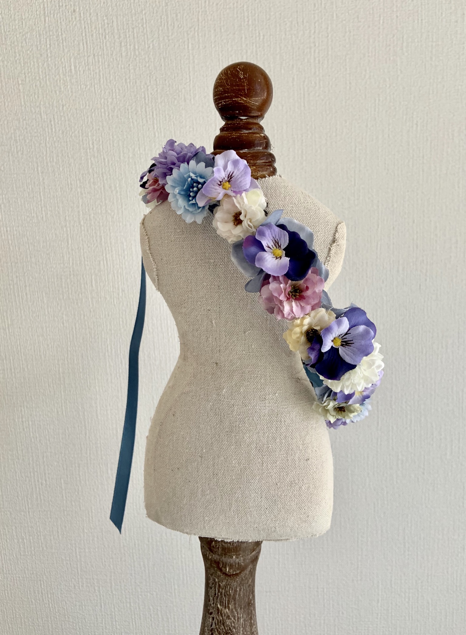 Baby Kids花かんむり スミレ Iichi ハンドメイド クラフト作品 手仕事品の通販
