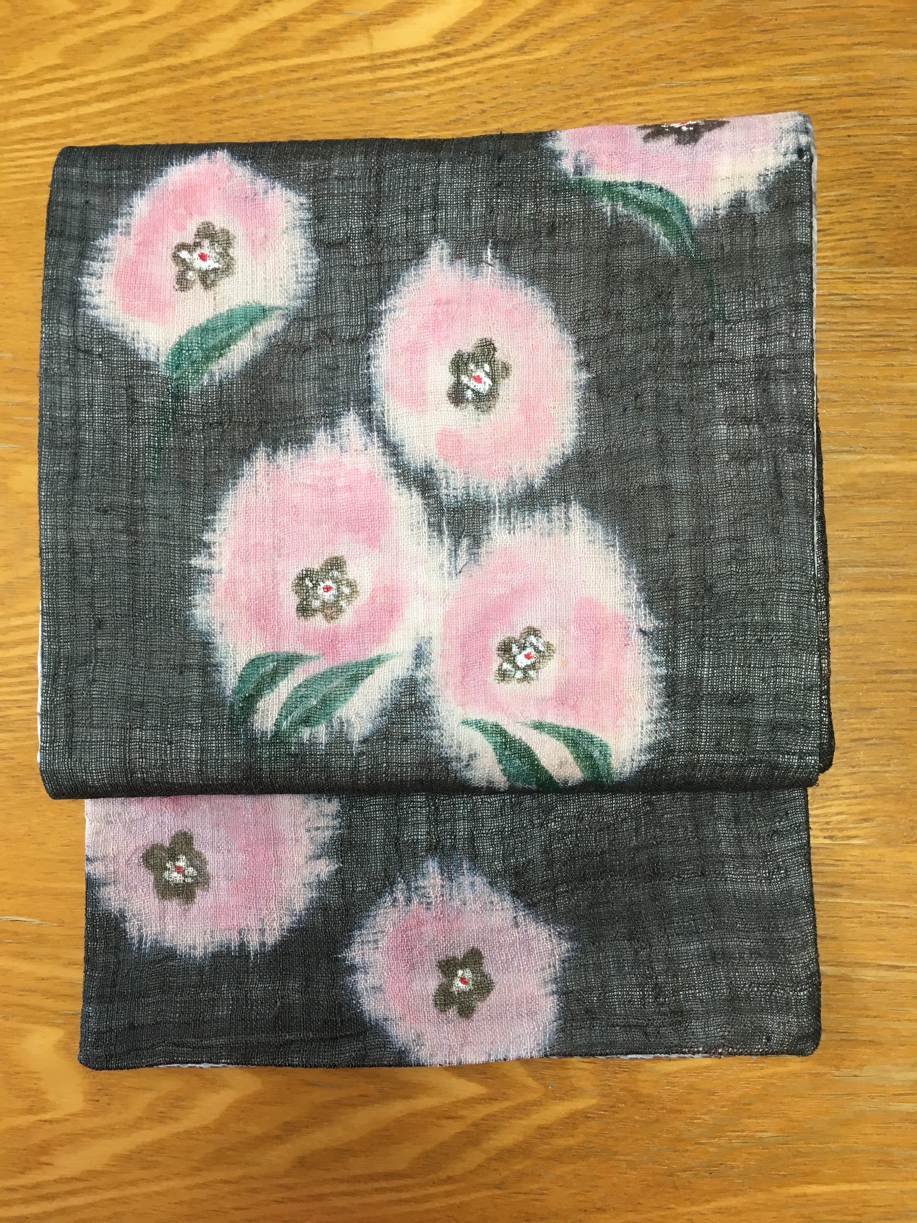 ロマンチックな花咲く名古屋帯 Iichi ハンドメイド クラフト作品 手仕事品の通販