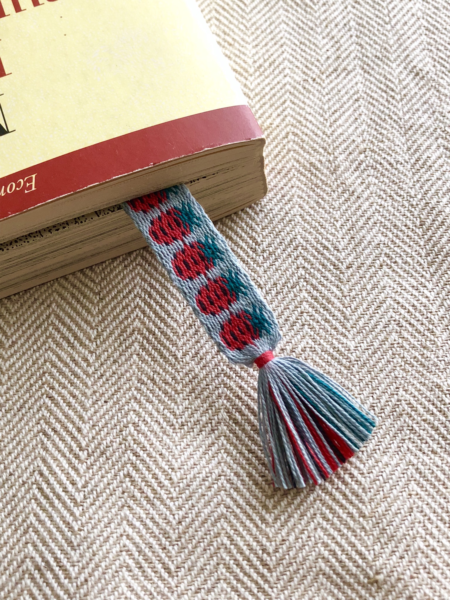 カード織りブックマーク Jordgubbar Iichi ハンドメイド クラフト作品 手仕事品の通販