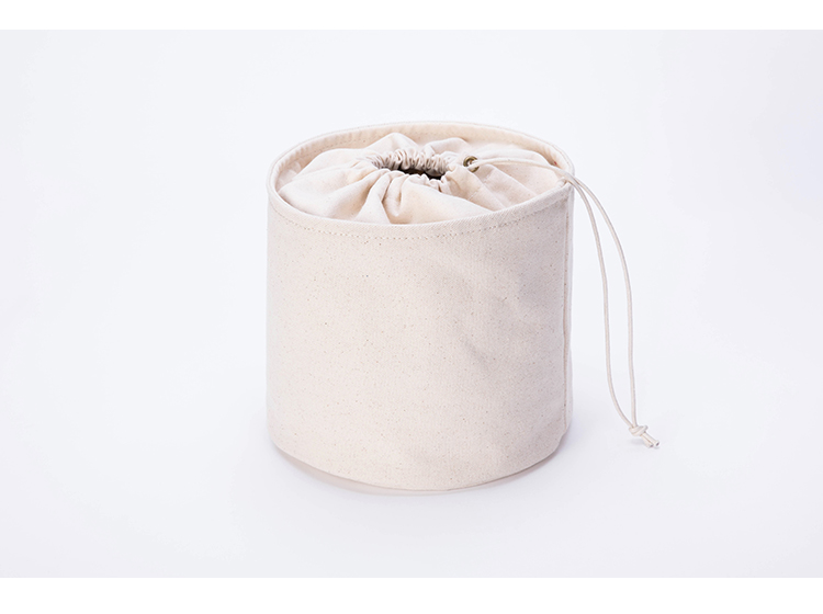 0025 大人可愛い巾着バッグ 化粧ポーチ 収納 帆布 キャンバス かわいい丸型 Iichi ハンドメイド クラフト作品 手仕事品の通販