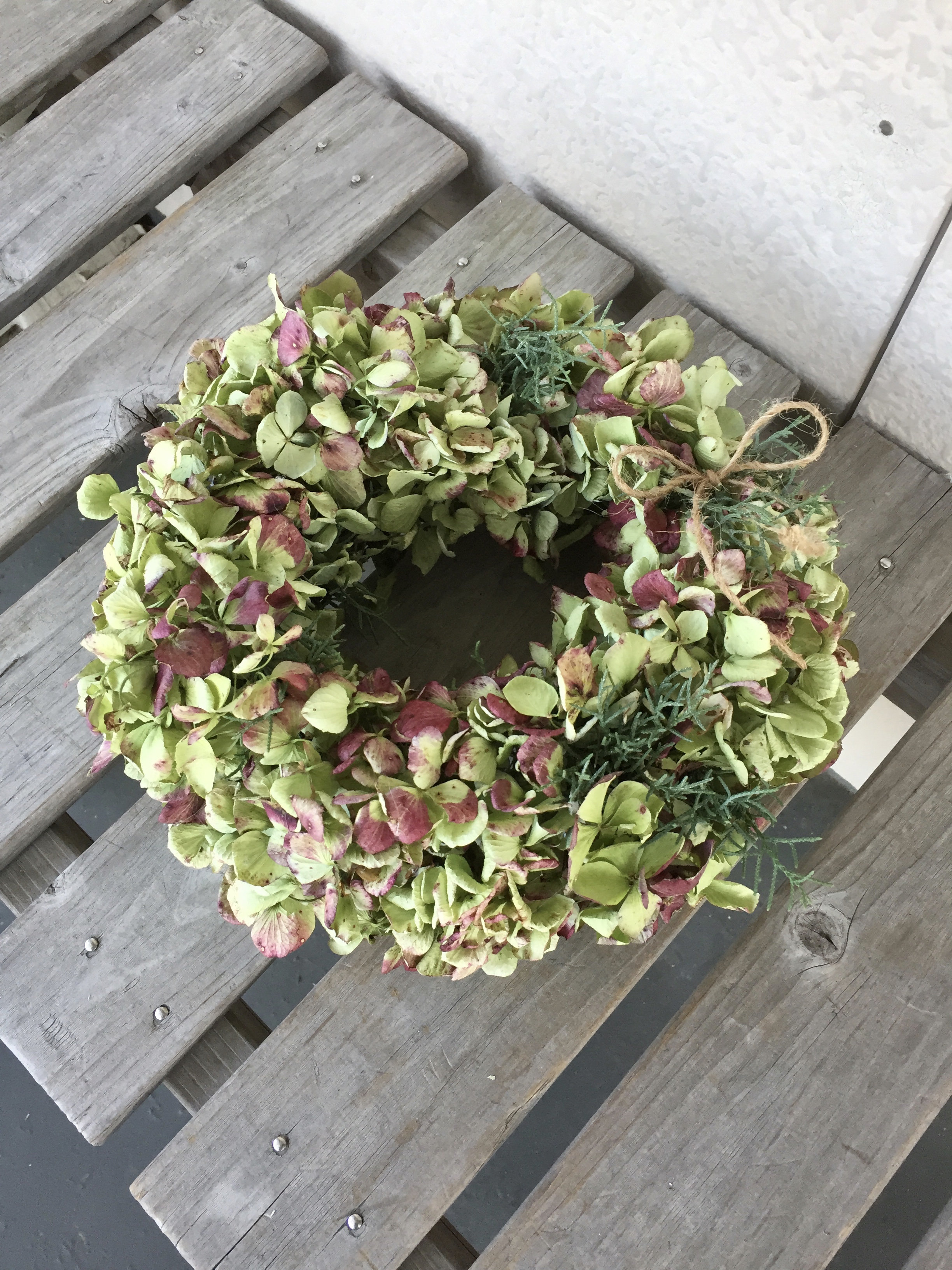 秋色紫陽花とブルーアイス Iichi ハンドメイド クラフト作品 手仕事品の通販