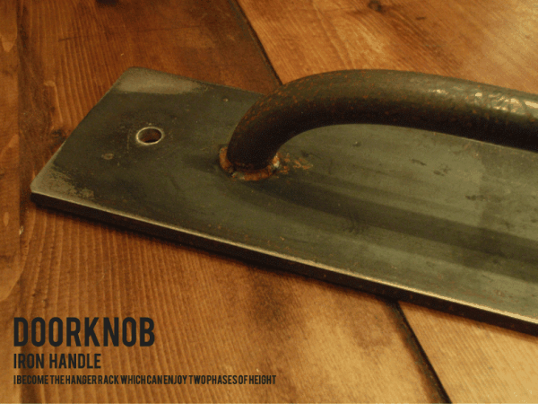 サイズオーダー可能 Idh Free 自由設計 ドアノブ ドア 取手 ハンドル インダストリアル アイアン家具 オーダーメイド Iichi ハンドメイド クラフト作品 手仕事品の通販