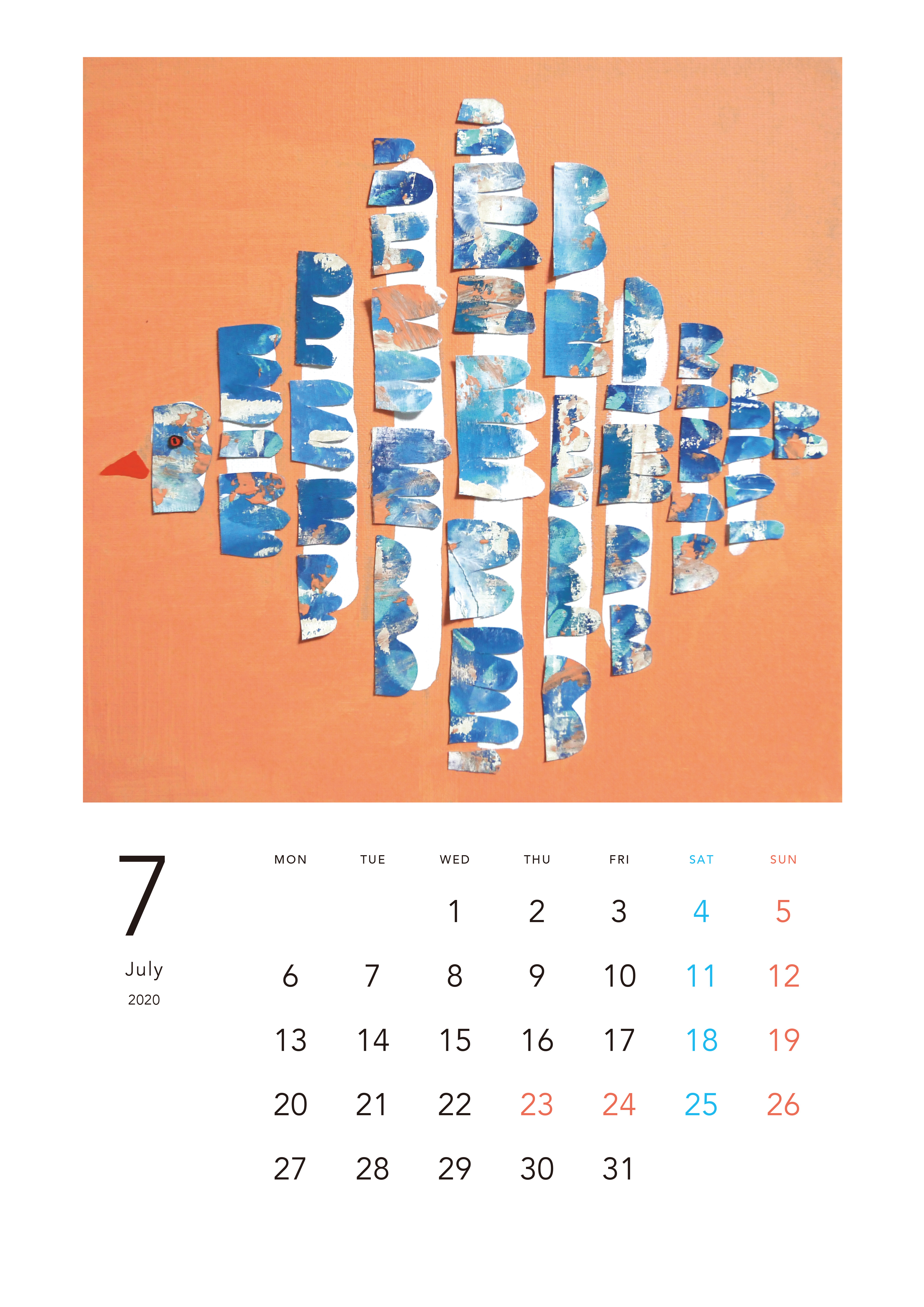 年カレンダー壁掛け Iichi ハンドメイド クラフト作品 手仕事品の通販