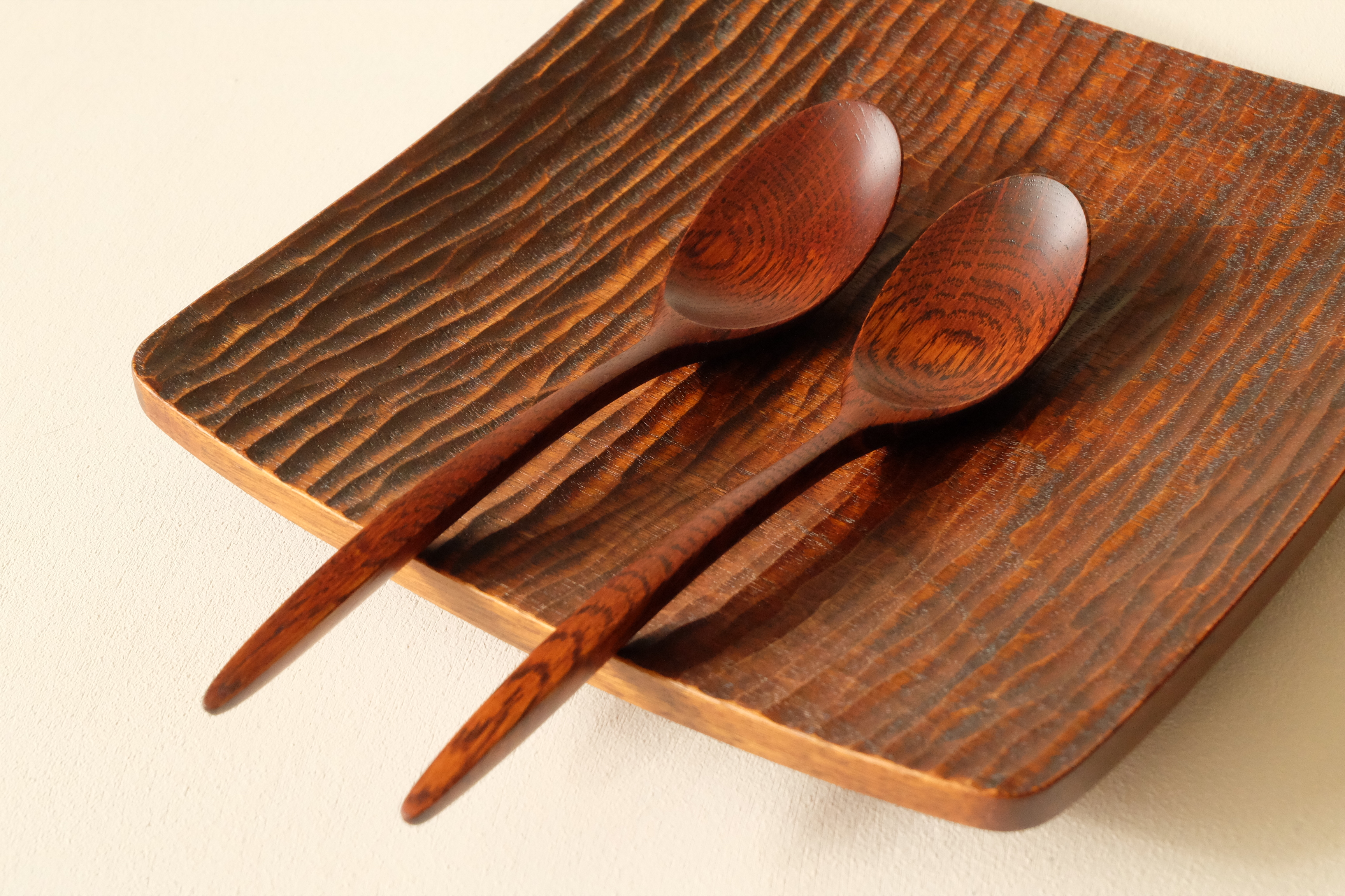 ナラの木のカレースプーン (type-Ｆ) | iichi ハンドメイド・クラフト 