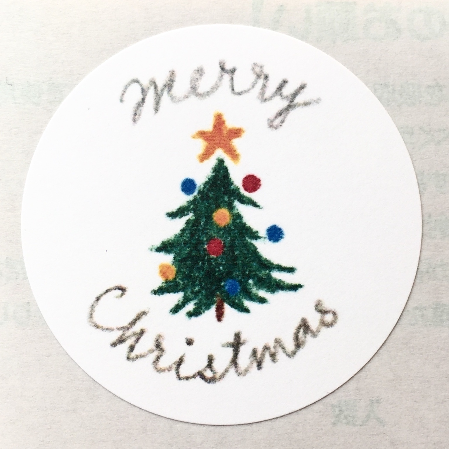 大きなクリスマスのサンキューシール | iichi ハンドメイド・クラフト作品・手仕事品の通販