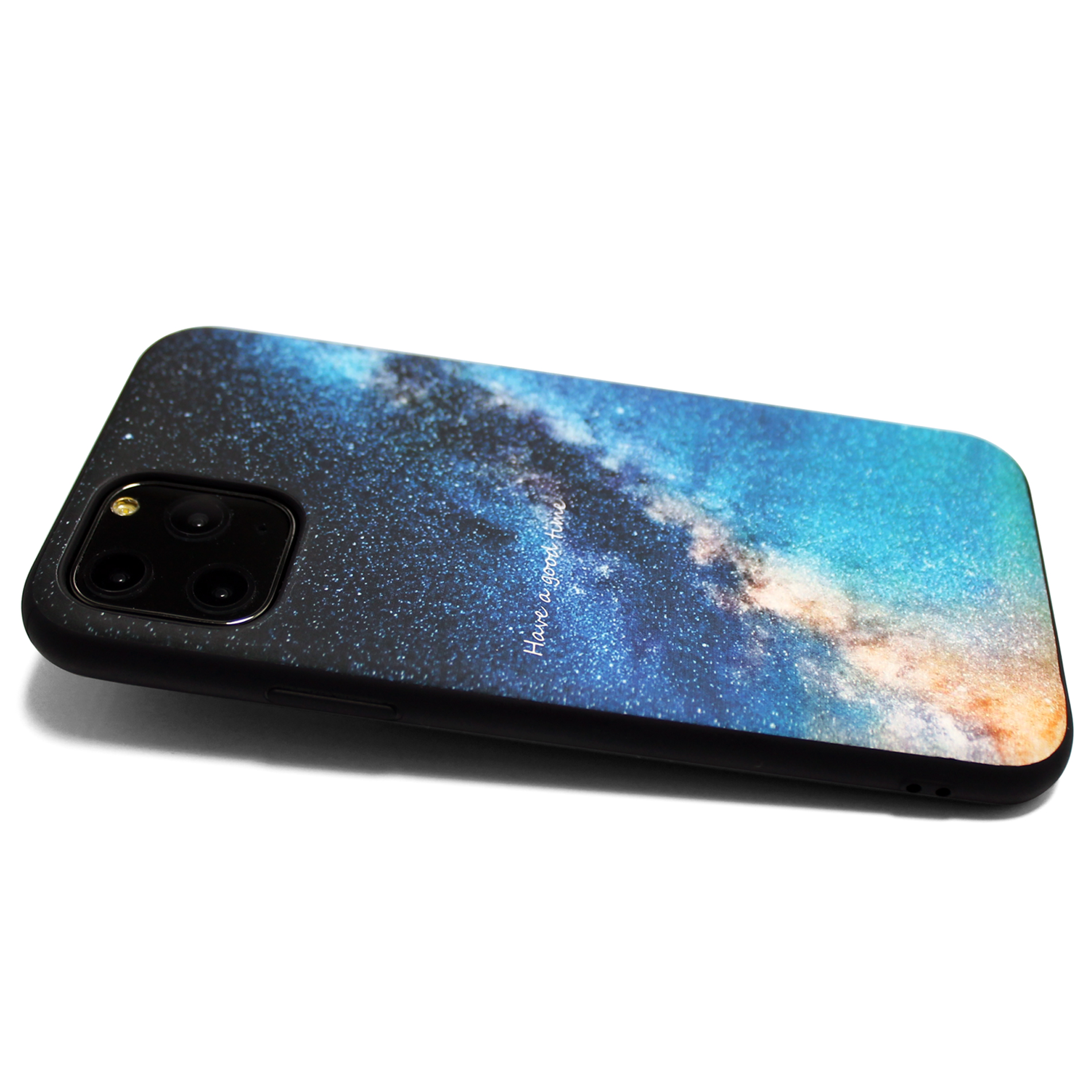 Iphone13 13pro 12 12pro 12mini 11 レザーケースカバー 天の川 ブラック 夜空 星柄 Iichi ハンドメイド クラフト作品 手仕事品の通販