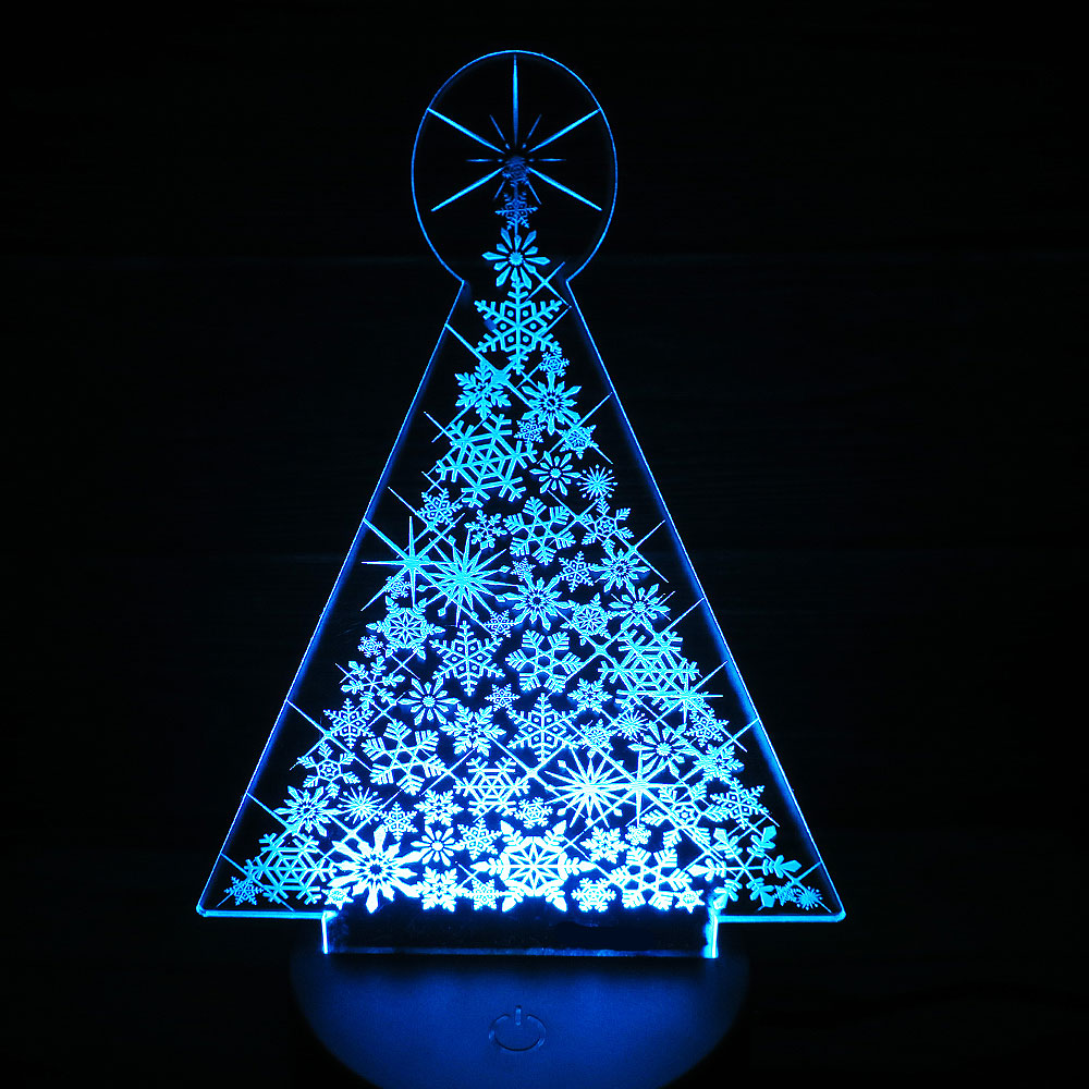 クリスマスツリー 雪結晶 ルームライトセット Led フロアライトセット Iichi ハンドメイド クラフト作品 手仕事品の通販