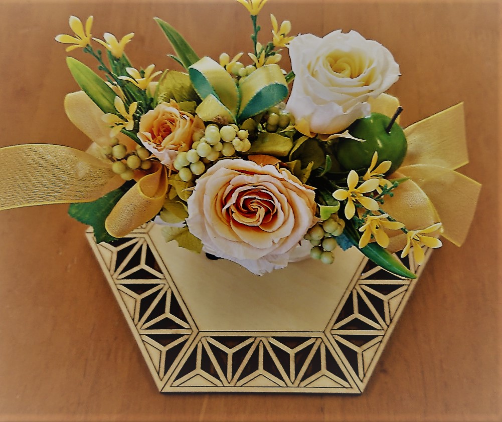 麻の葉模様の花瓶敷 Iichi ハンドメイド クラフト作品 手仕事品の通販