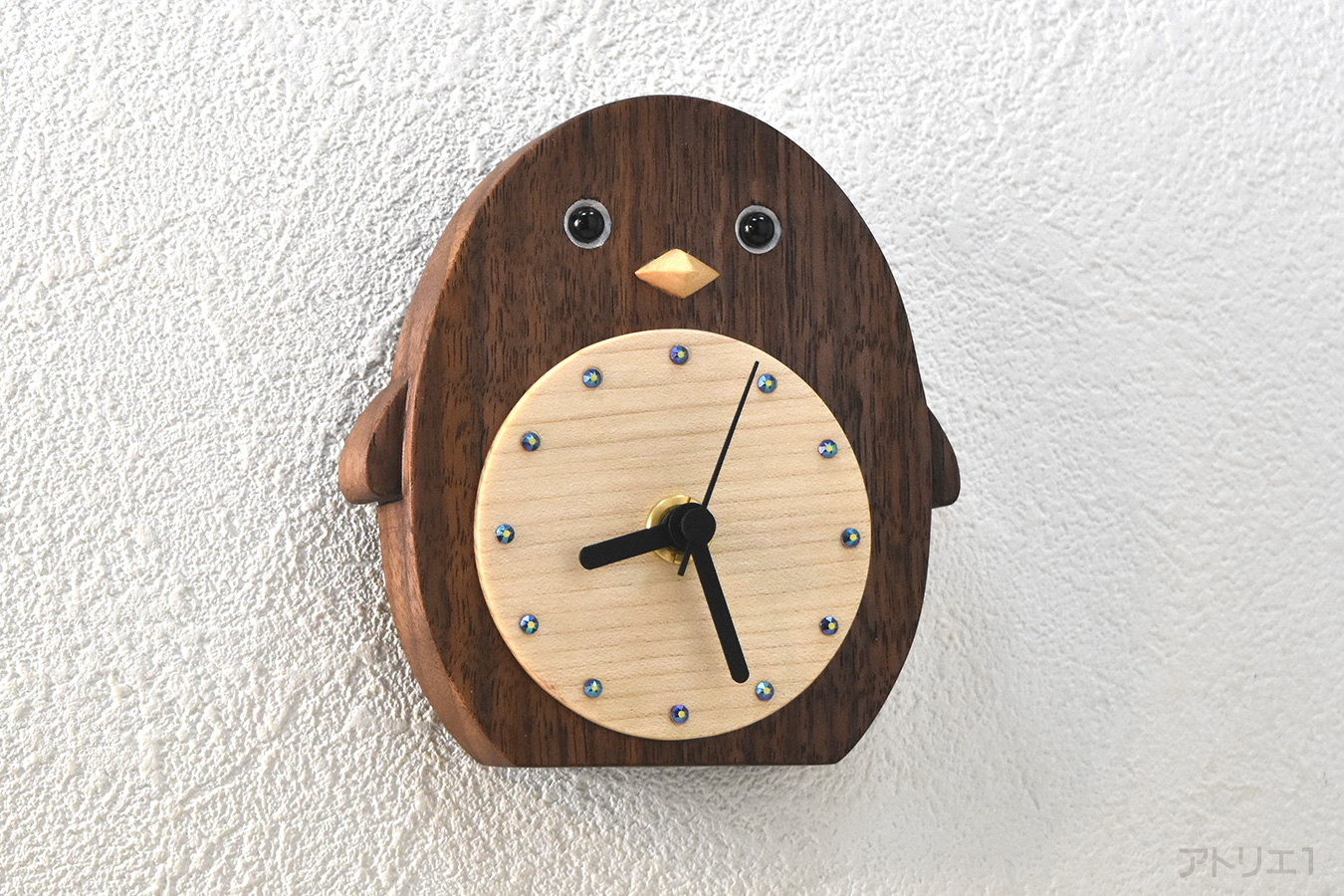 お部屋を楽しくするかわいいペンギンの掛け時計 Iichi ハンドメイド クラフト作品 手仕事品の通販
