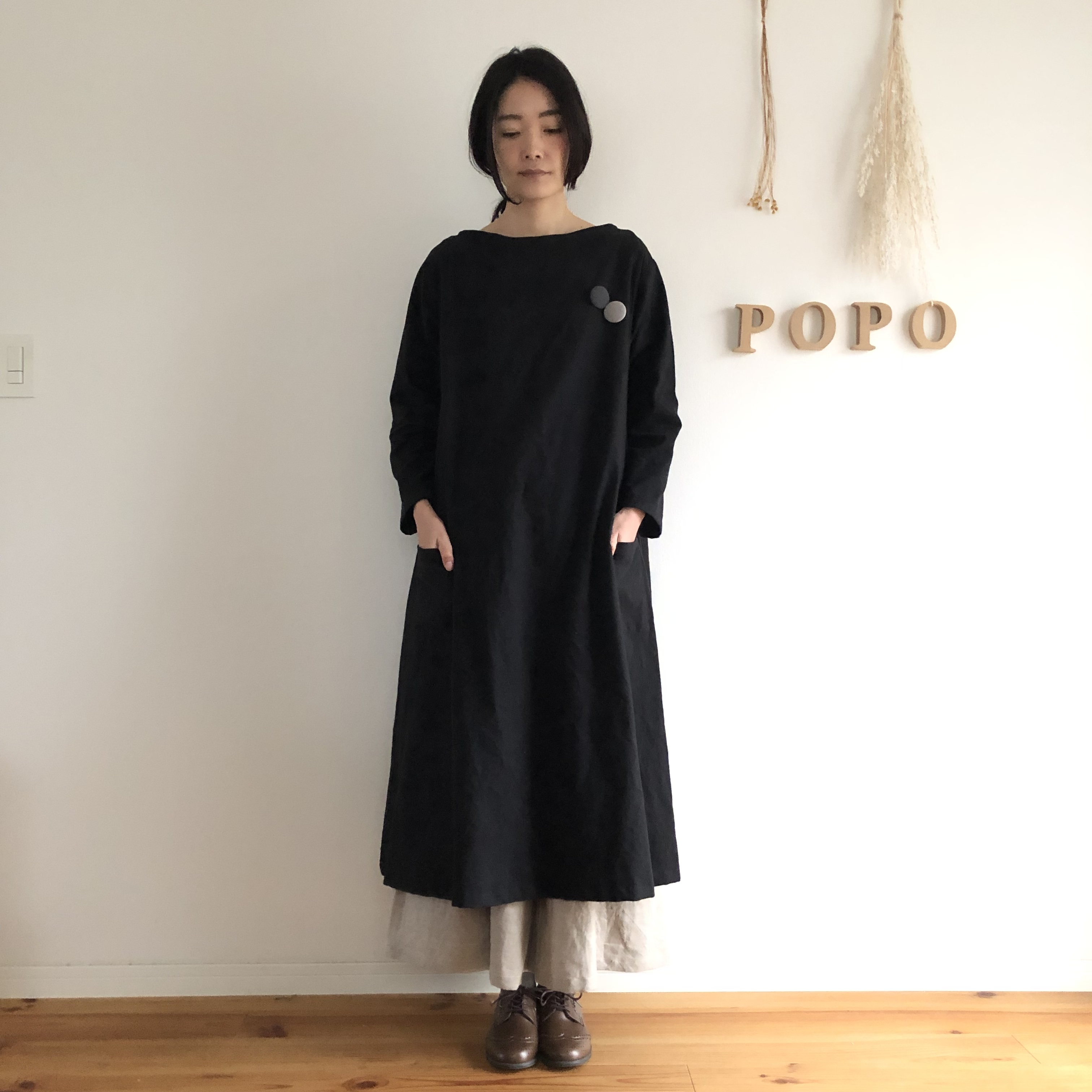 起毛ワンピース フランネル Iichi ハンドメイド クラフト作品 手仕事品の通販