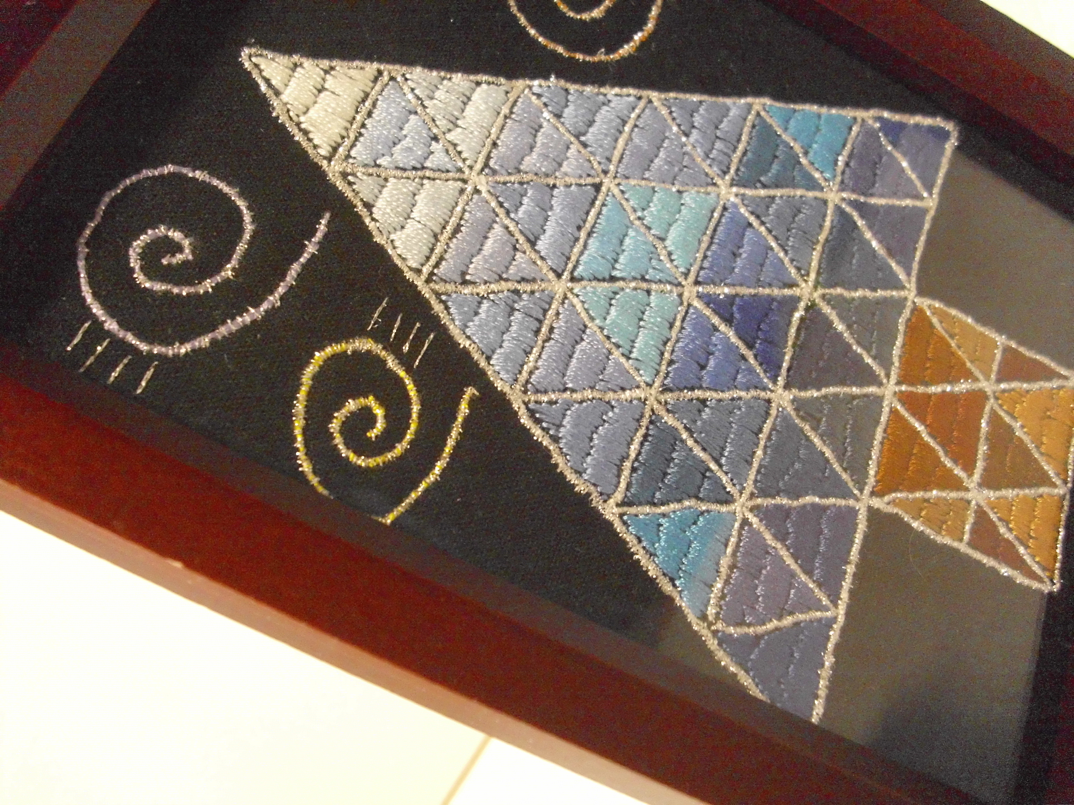 刺繍の額飾り Iichi ハンドメイド クラフト作品 手仕事品の通販