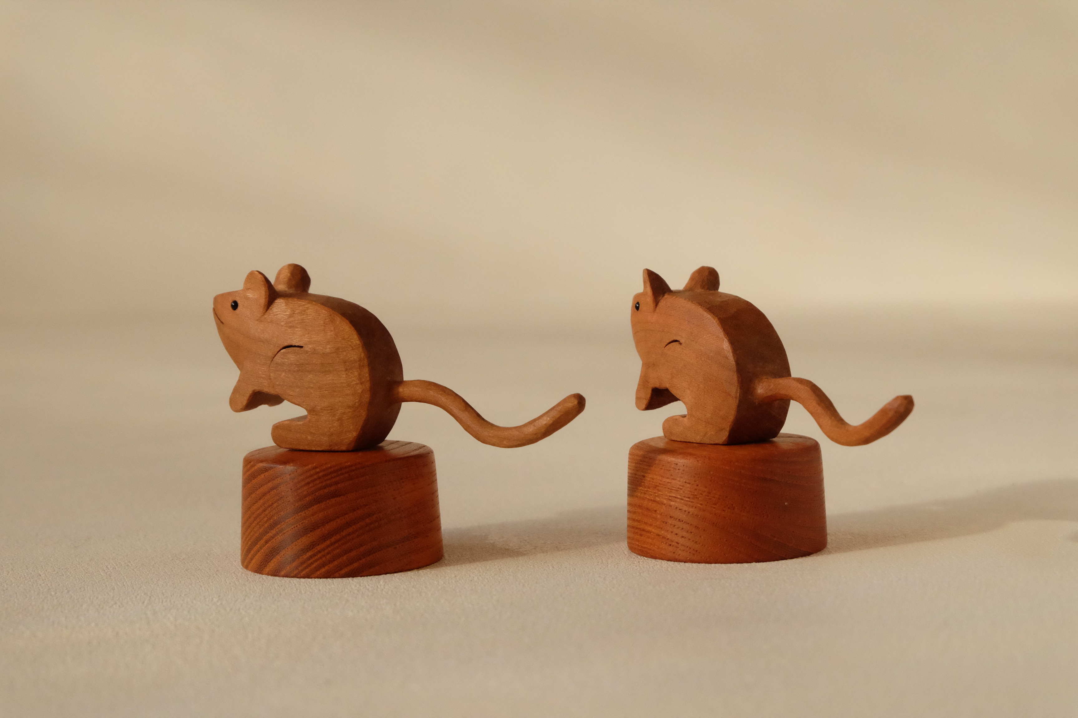 福ネズミ チェリー ケヤキ Iichi ハンドメイド クラフト作品 手仕事品の通販