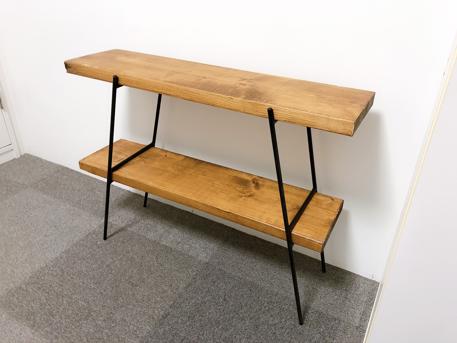 キャンプ ディスプレイ 持ち運び簡単アイアンシェルフ 鉄脚のみ Iichi ハンドメイド クラフト作品 手仕事品の通販