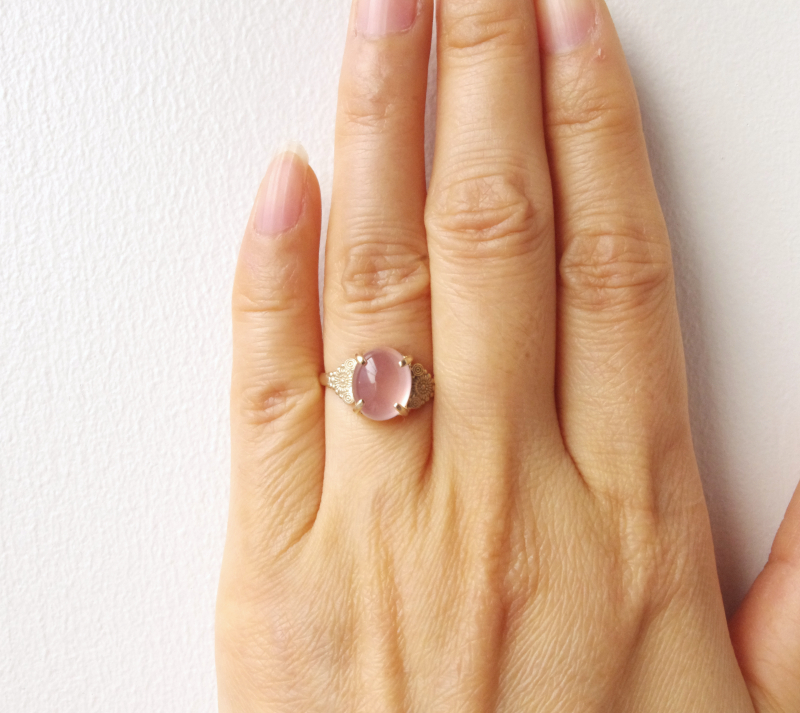 スターローズクォーツ K10リング Maluwa ﾏﾙﾜ Iichi ハンドメイド クラフト作品 手仕事品の通販