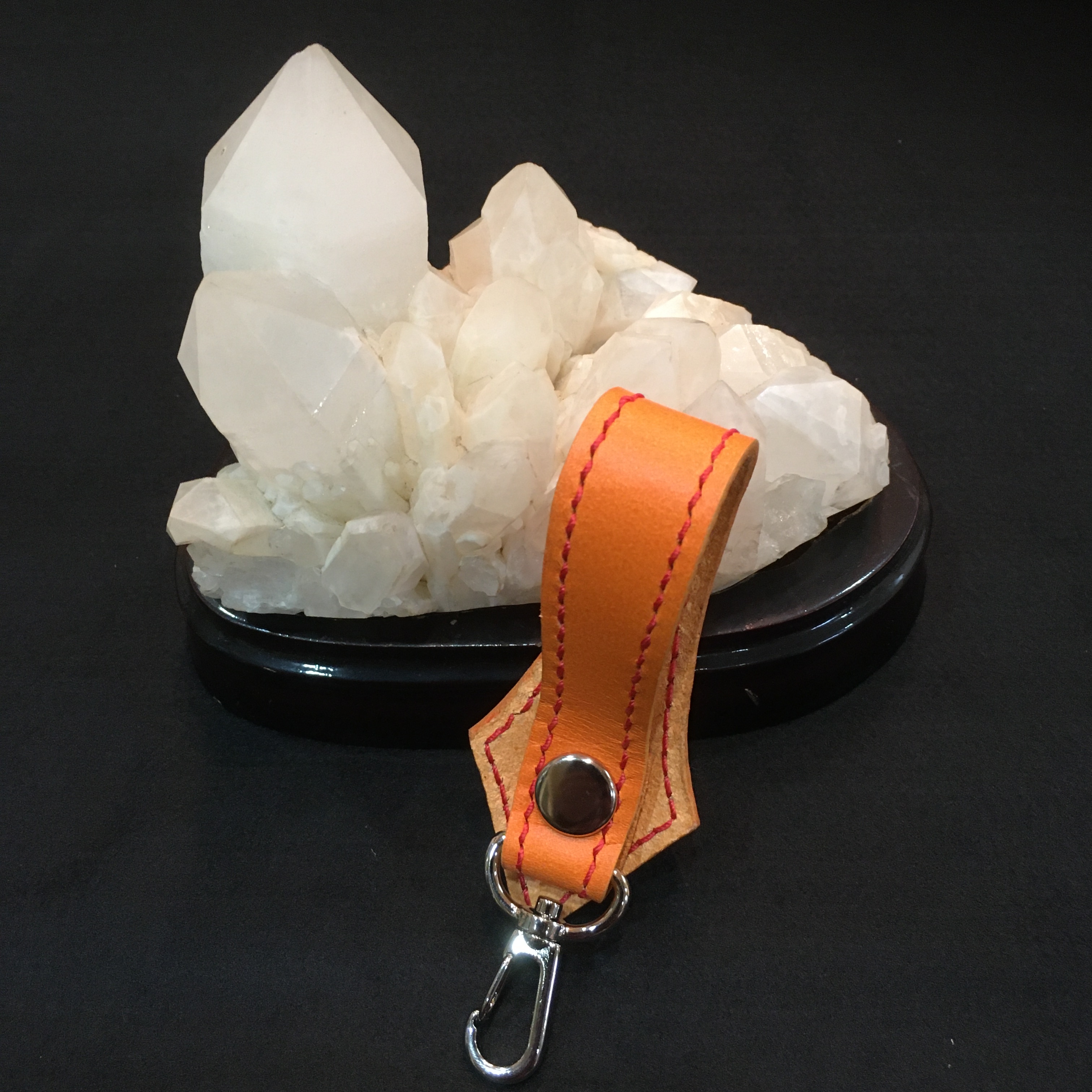 京都西陣織コンチョ 栃木レザーキーホルダー Iichi ハンドメイド クラフト作品 手仕事品の通販