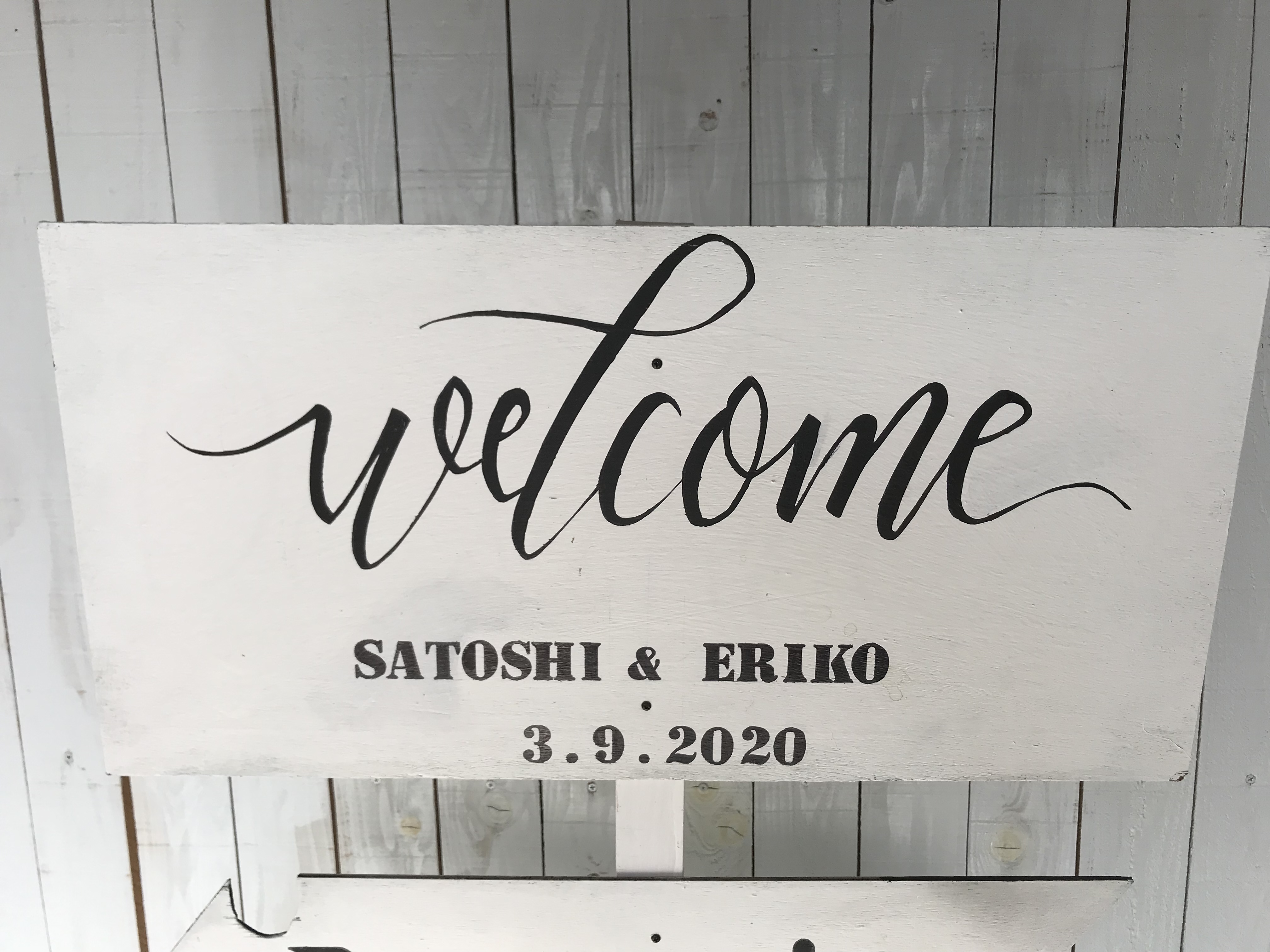 Wedding Sign ウェディングサイン 名前と日付オーダー可 Iichi ハンドメイド クラフト作品 手仕事品の通販