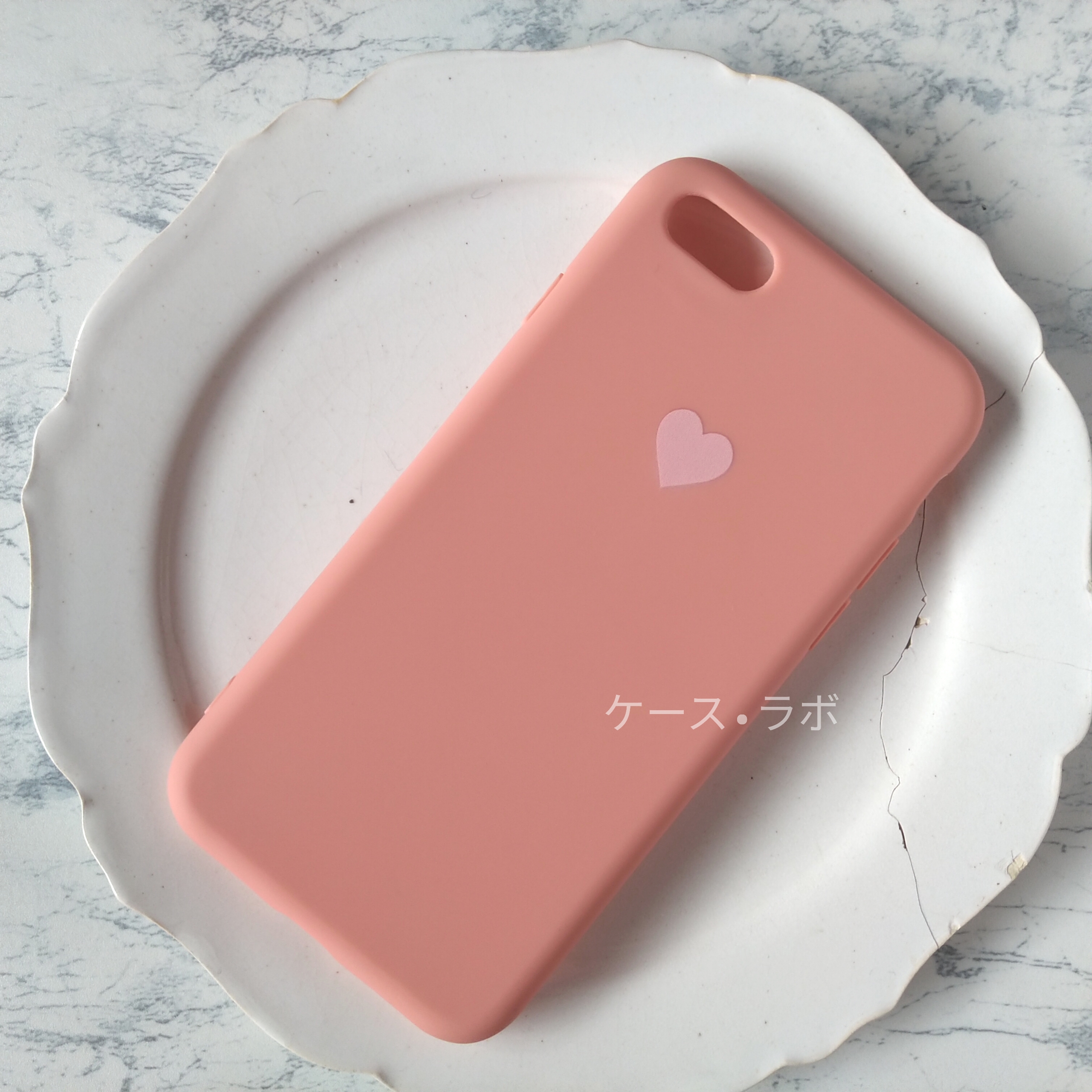 Iphonese2 スマホケース ハートオレンジ Iphoneケース Iphonexr Iphone11pro Iphone11 Iichi ハンドメイド クラフト作品 手仕事品の通販