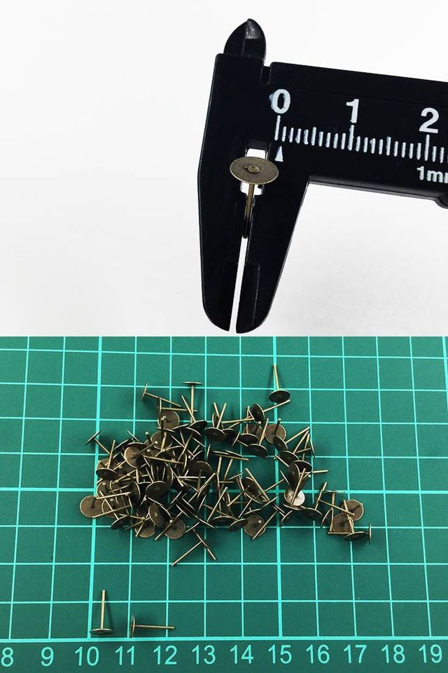 送料無料 ピアスパーツ 金古美 100個 6mm 台座 平皿 丸皿 ピアス 金具 アクセサリー パーツ （AP0623） | iichi  ハンドメイド・クラフト作品・手仕事品の通販