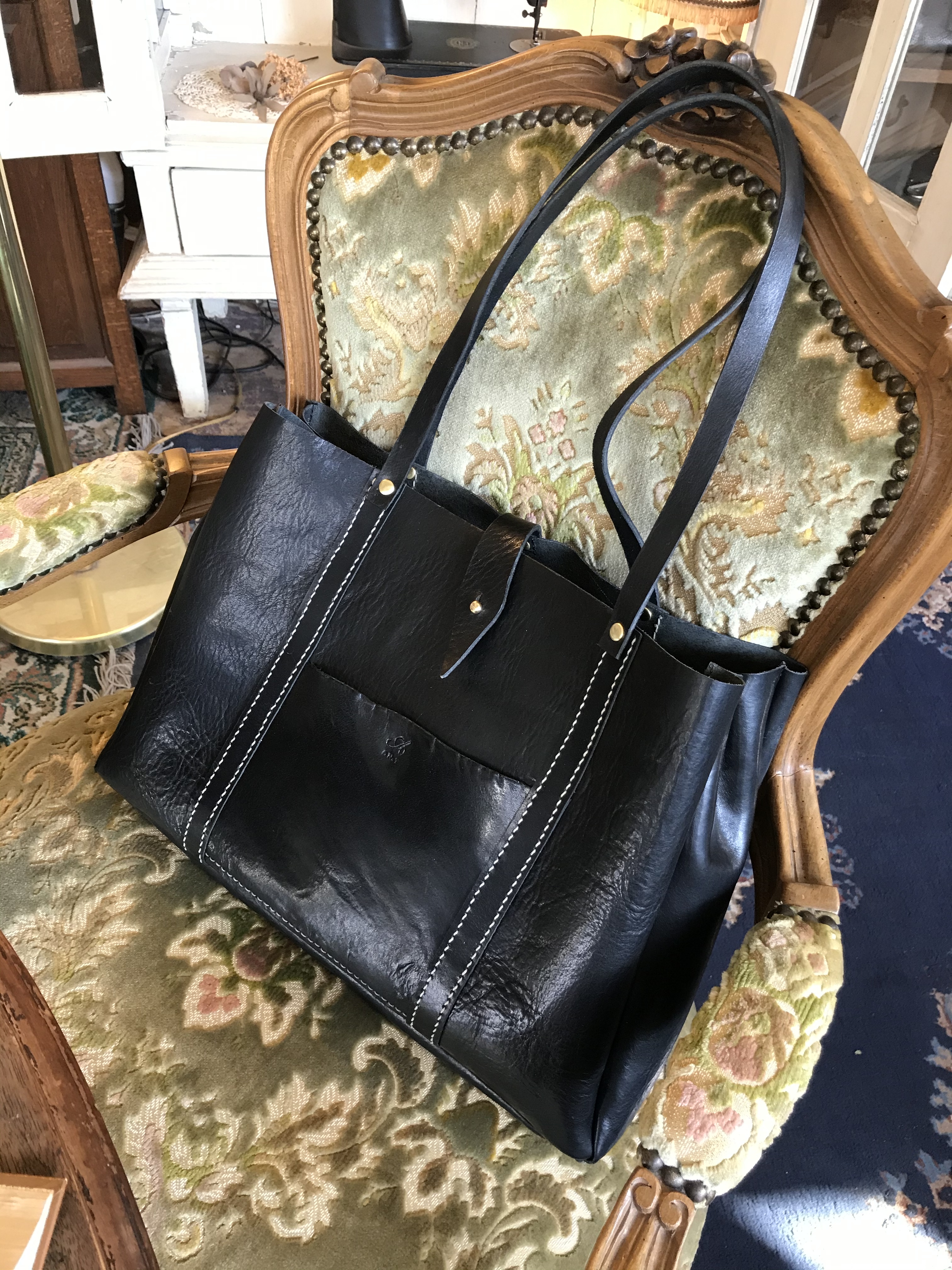 栃木レザー大振りビジネストートバッグblack Iichi ハンドメイド クラフト作品 手仕事品の通販 栃木レザー大振りビジネストートバッグblack Iichi ハンドメイド クラフト作品 手仕事品の通販