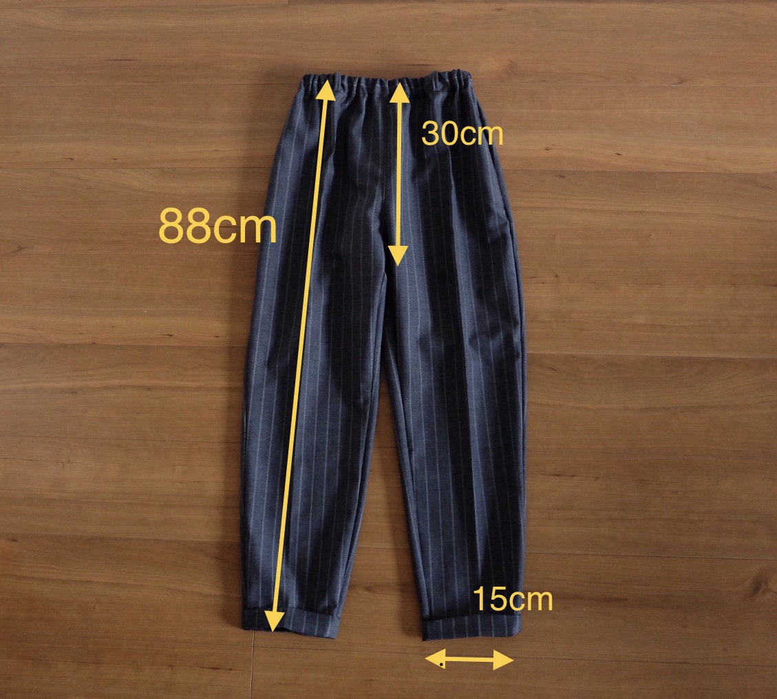 背が低い人のための テーパードパンツ 英国製ウール Iichi ハンドメイド クラフト作品 手仕事品の通販