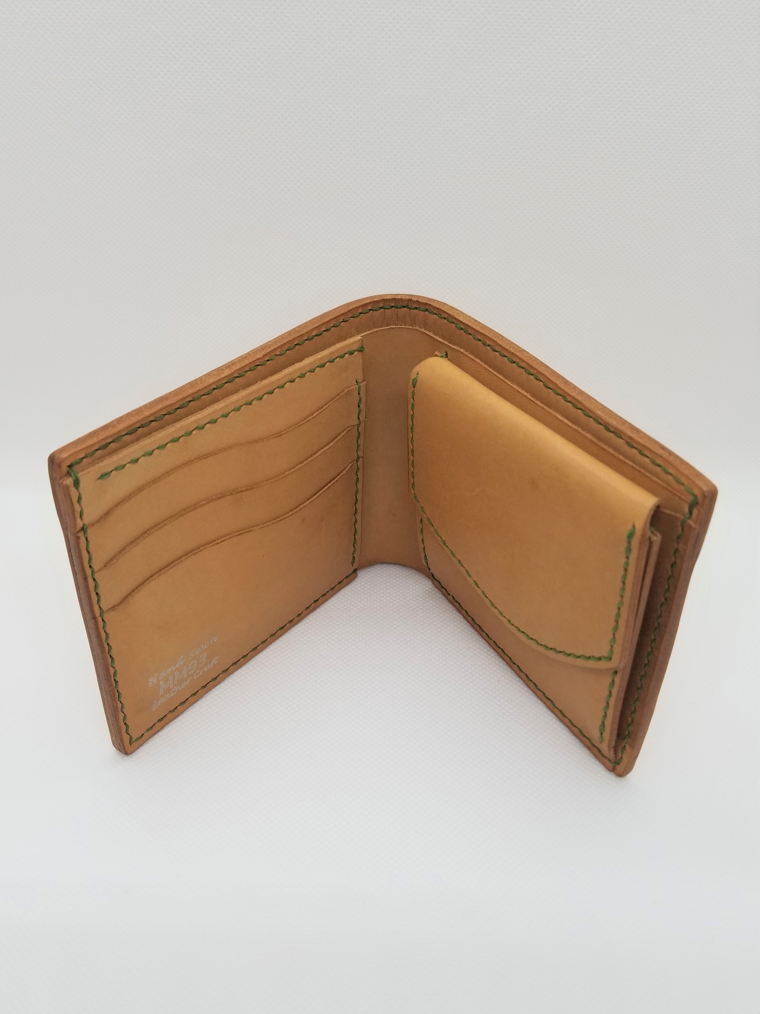 Peace leather craft 二つ折り財布　昭南グレージングベンズ Peace leather craft 二つ折り財布 昭南グレージングベンズ