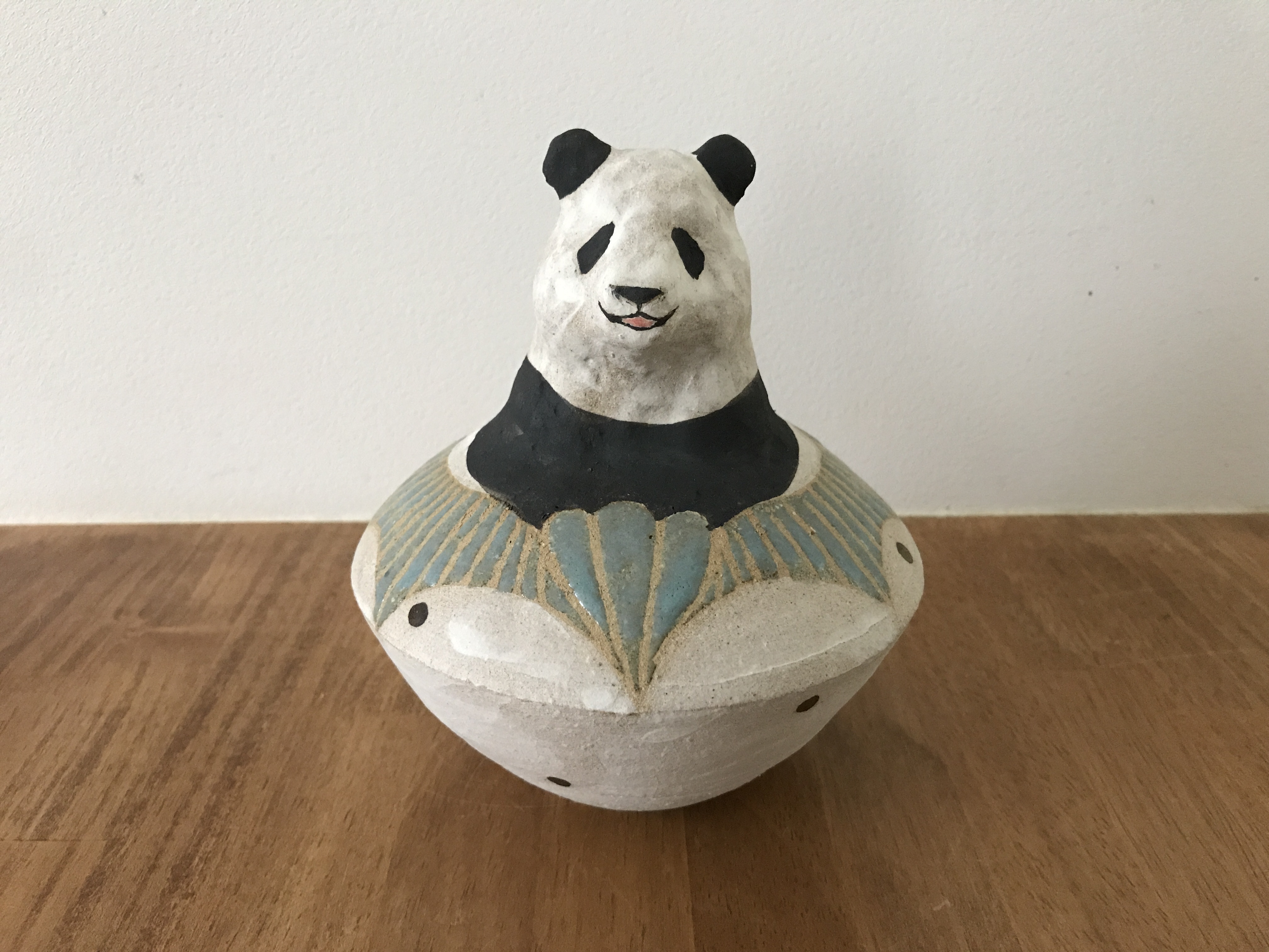 パンダの貯金箱 Iichi ハンドメイド クラフト作品 手仕事品の通販