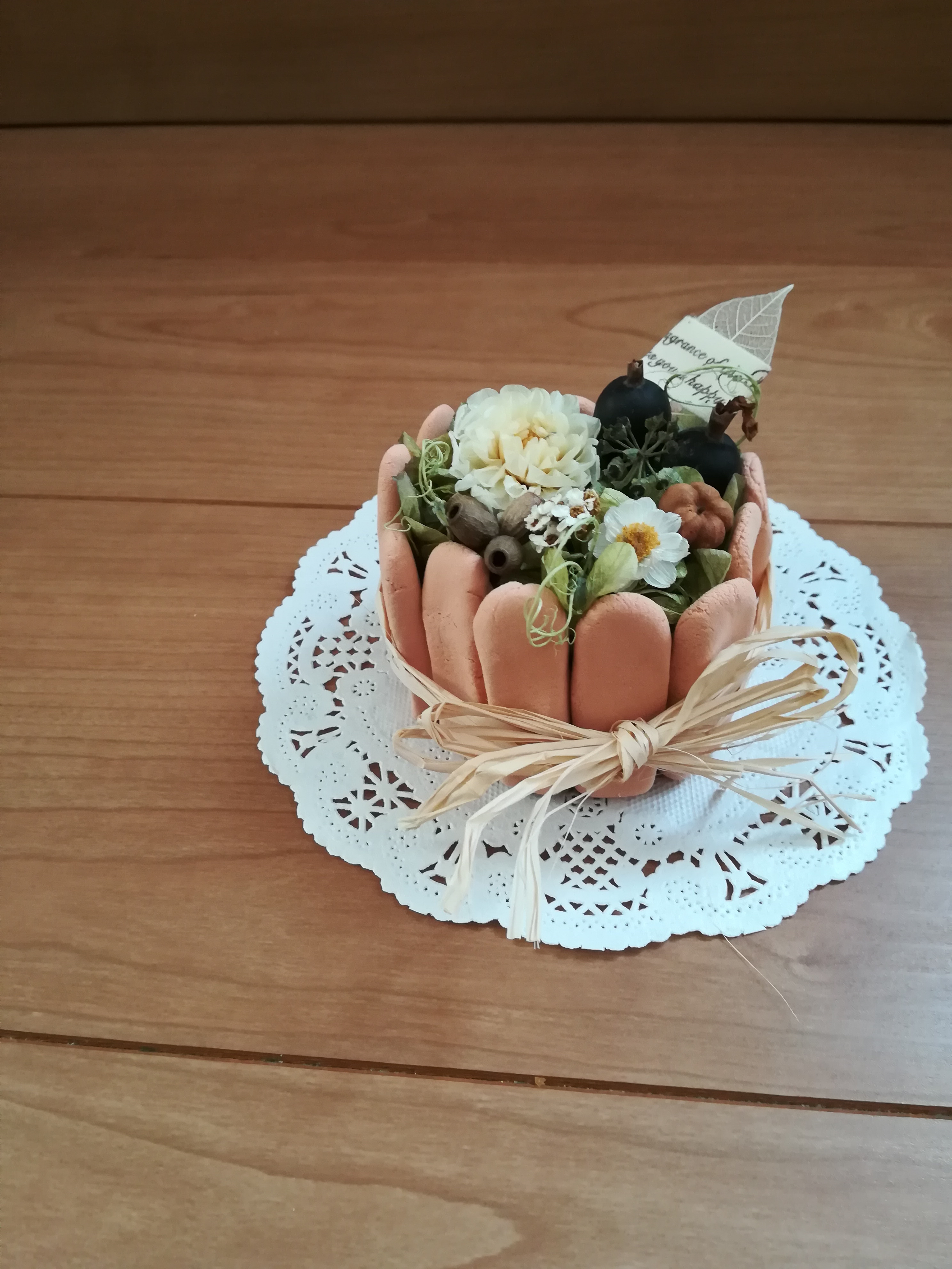Hana Cake 花ケーキ ダリア Iichi ハンドメイド クラフト作品 手仕事品の通販