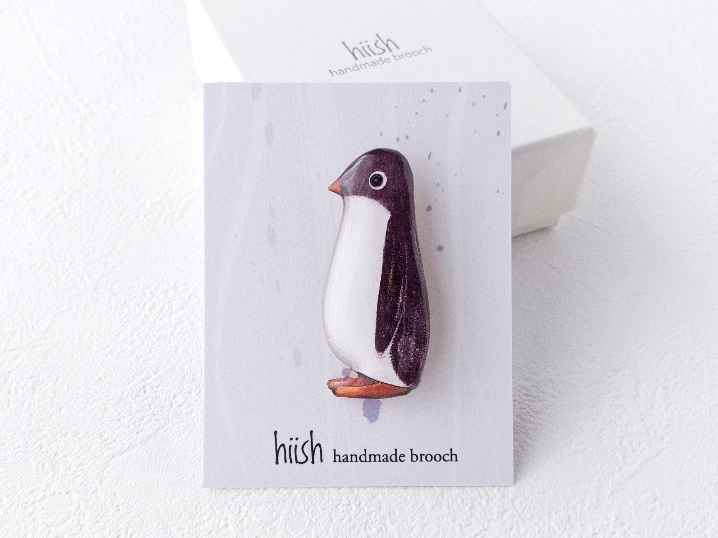 ペンギンのブローチ Iichi ハンドメイド クラフト作品 手仕事品の通販