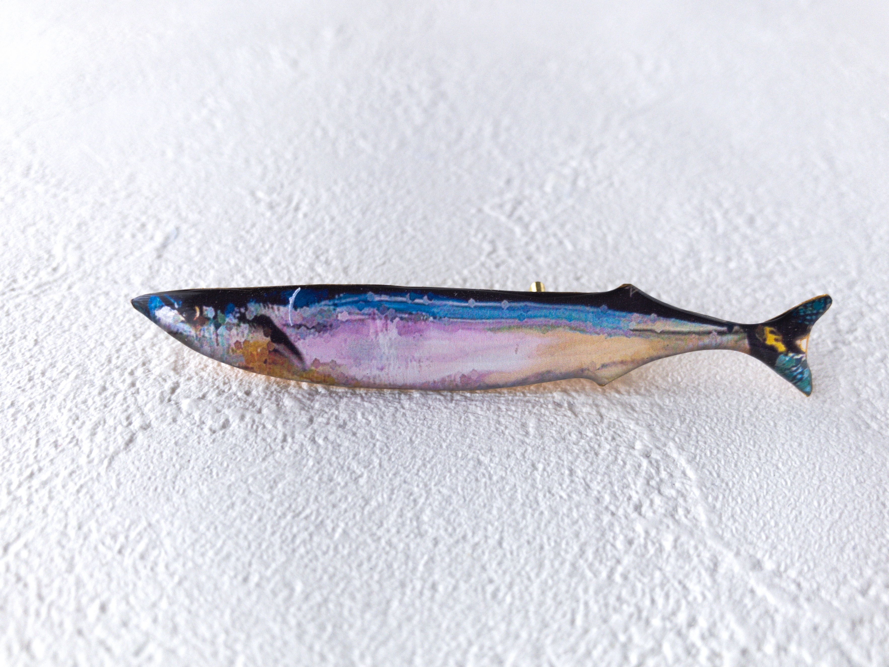 秋刀魚のブローチ Iichi ハンドメイド クラフト作品 手仕事品の通販