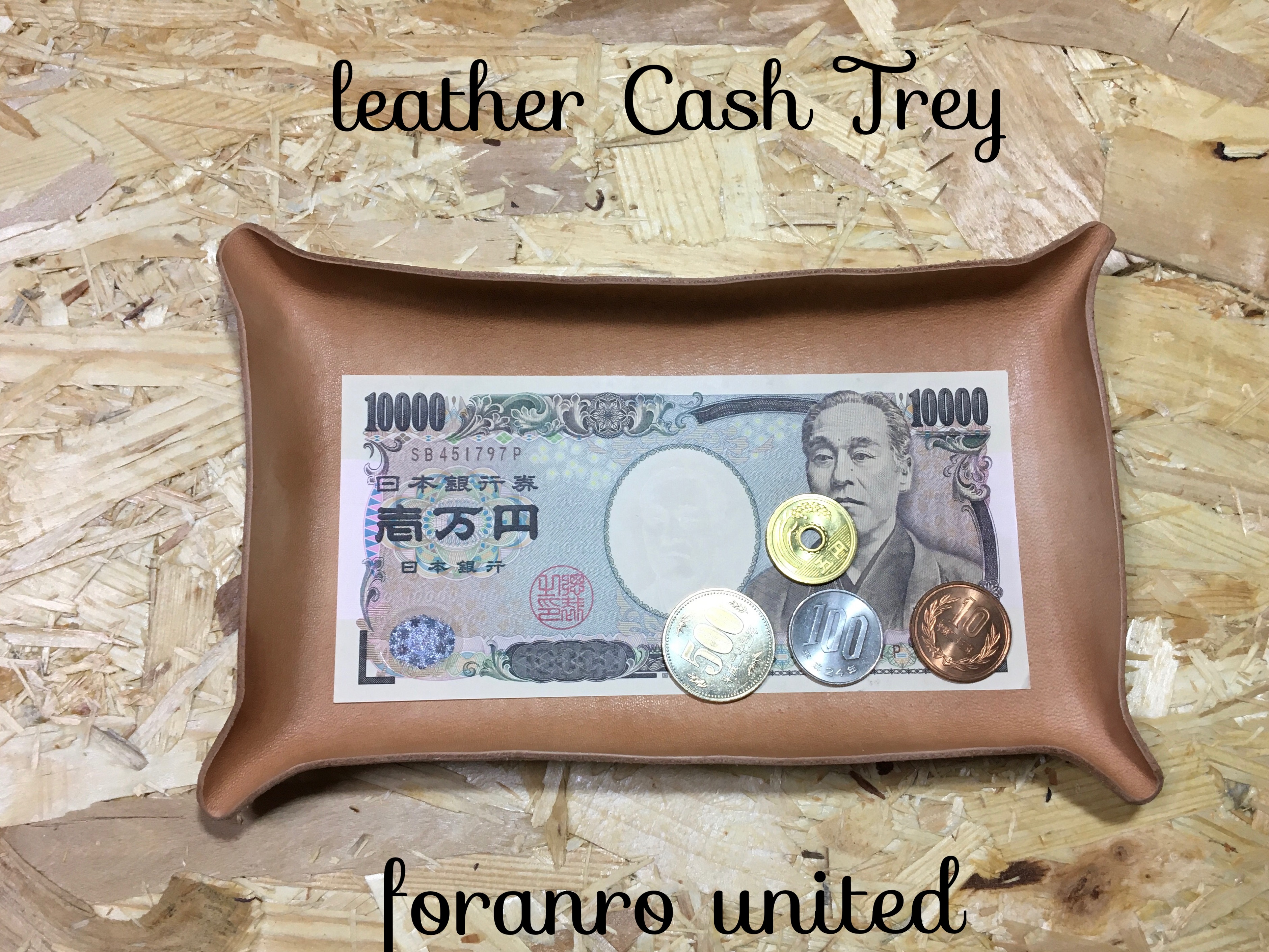 Leather Cash Trey お釣り入れ Iichi ハンドメイド クラフト作品 手仕事品の通販