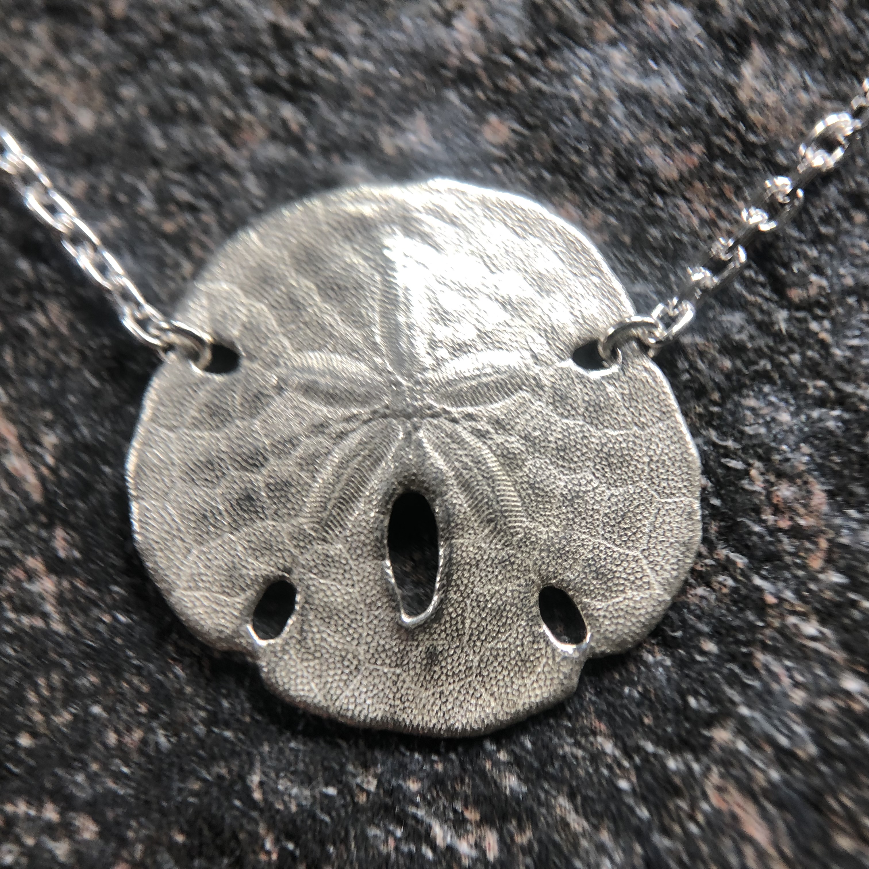 Keyhole Sand Dollar 海からの贈り物 スカシカシパンのペンダント Iichi ハンドメイド クラフト作品 手仕事品の通販