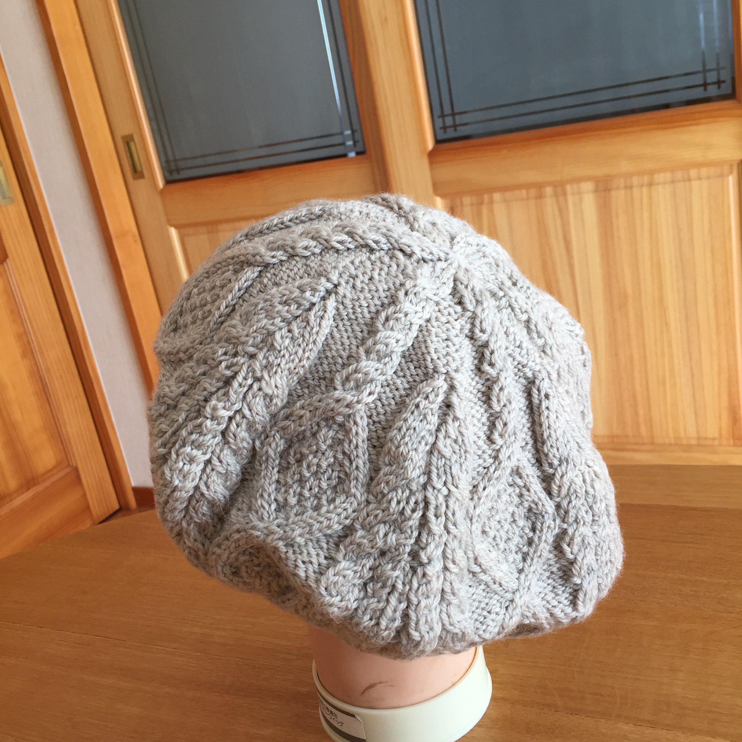 手編みメリノウールベレー帽 Iichi ハンドメイド クラフト作品 手仕事品の通販