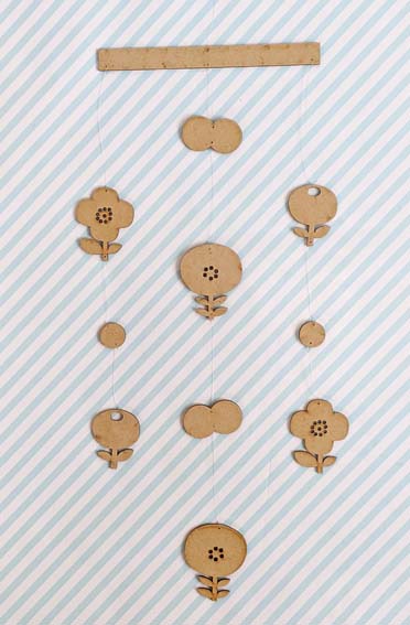 モビール 花 Iichi ハンドメイド クラフト作品 手仕事品の通販