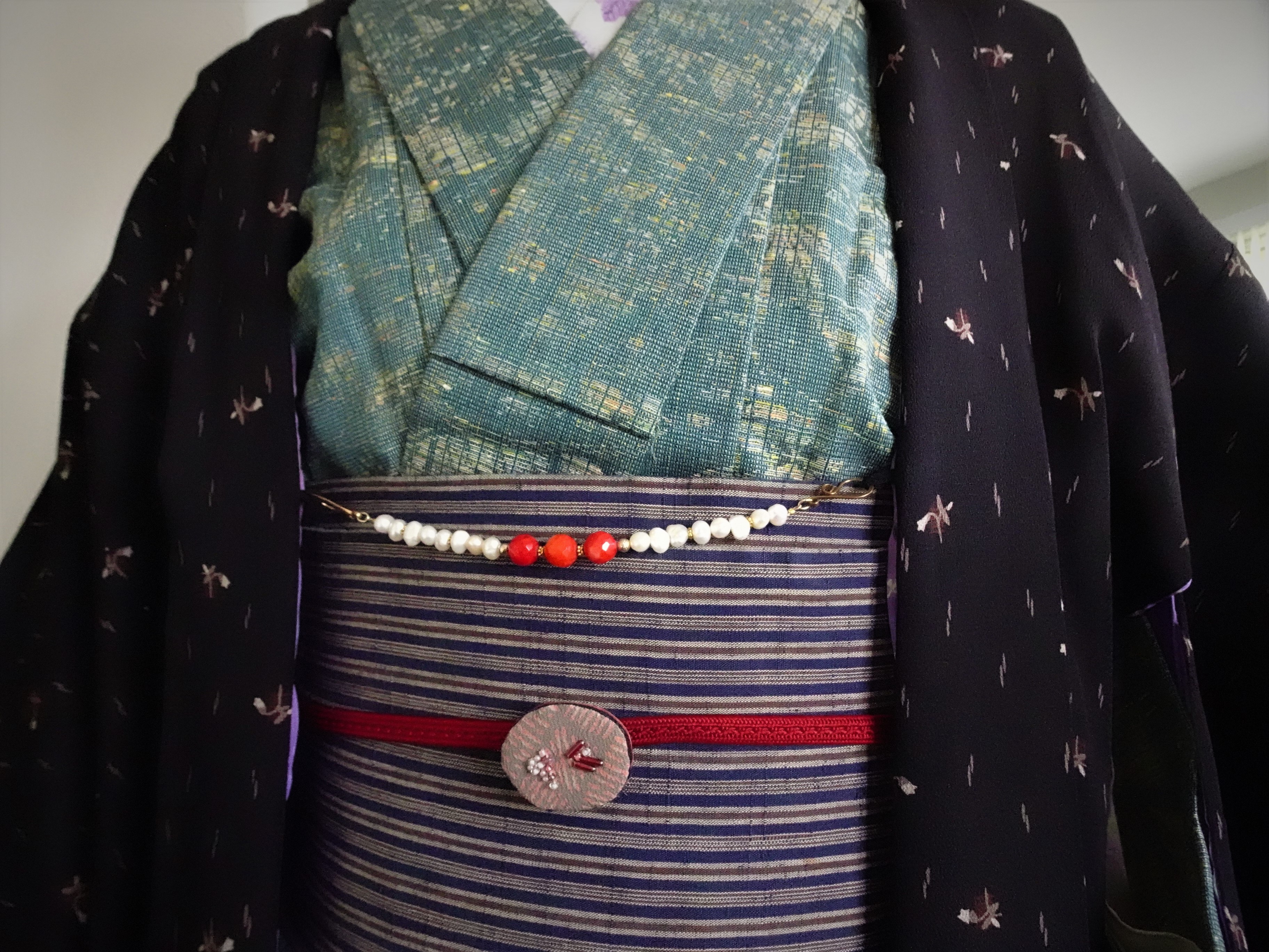 18金　アコヤ本真珠　羽織紐　未使用 着物　帯　和装