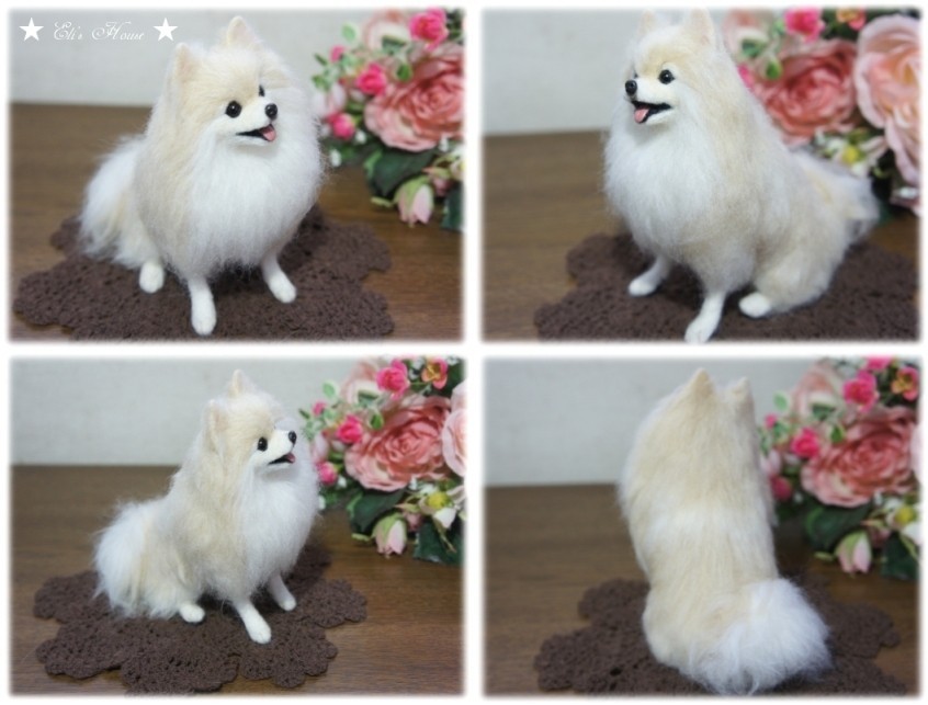 新品 羊毛フェルト ポメラニアン おもちゃ 人形 Kerjakahwin Co