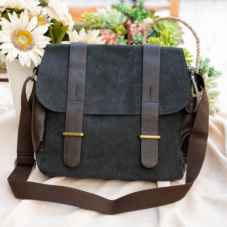 北欧 リベット シンプル クーリエバッグ 帆布 高級感 リラックス ショルダーバッグ トラベルバッグ 斜め掛けバッグ メンズ Iichi ハンドメイド クラフト作品 手仕事品の通販