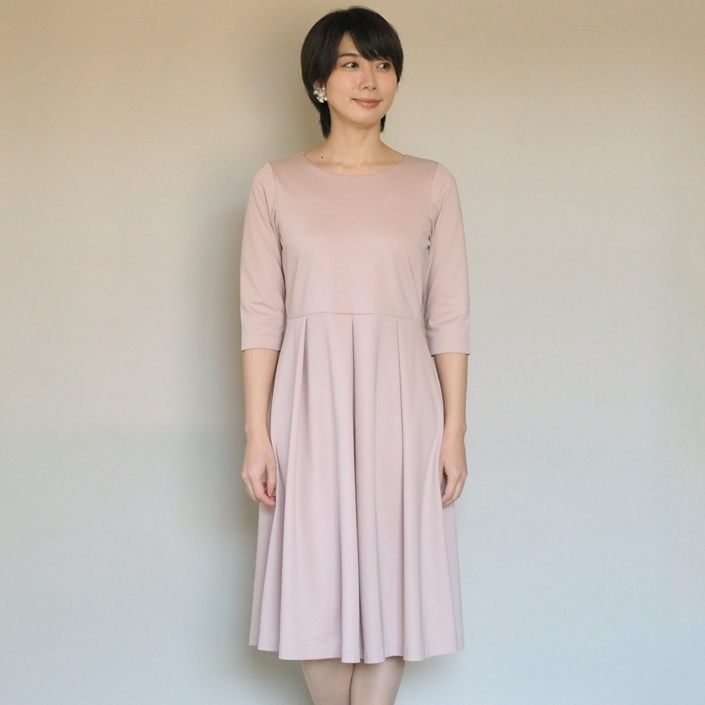 Xs Ll受注制作 アーミッシュ風シンプルワンピース ピンクベージュ 定番生地 Iichi ハンドメイド クラフト作品 手仕事品の通販