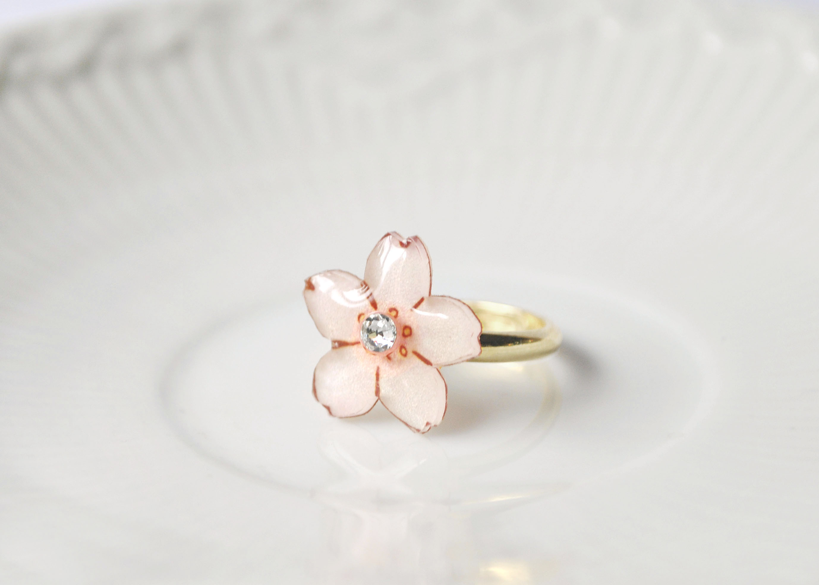 Sakura Ring 桜の花のリング 指輪 春 Iichi ハンドメイド クラフト作品 手仕事品の通販