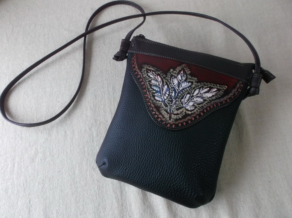 レザークラフトポシェット Iichi ハンドメイド クラフト作品 手仕事品の通販